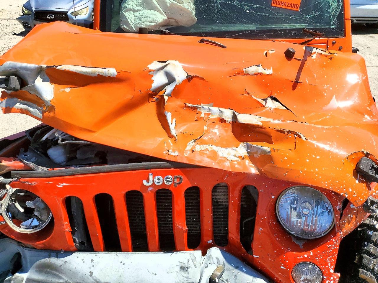 2015 Jeep Wrangler Unlimited Sport Orange vin: 1C4BJWDG1FL674438