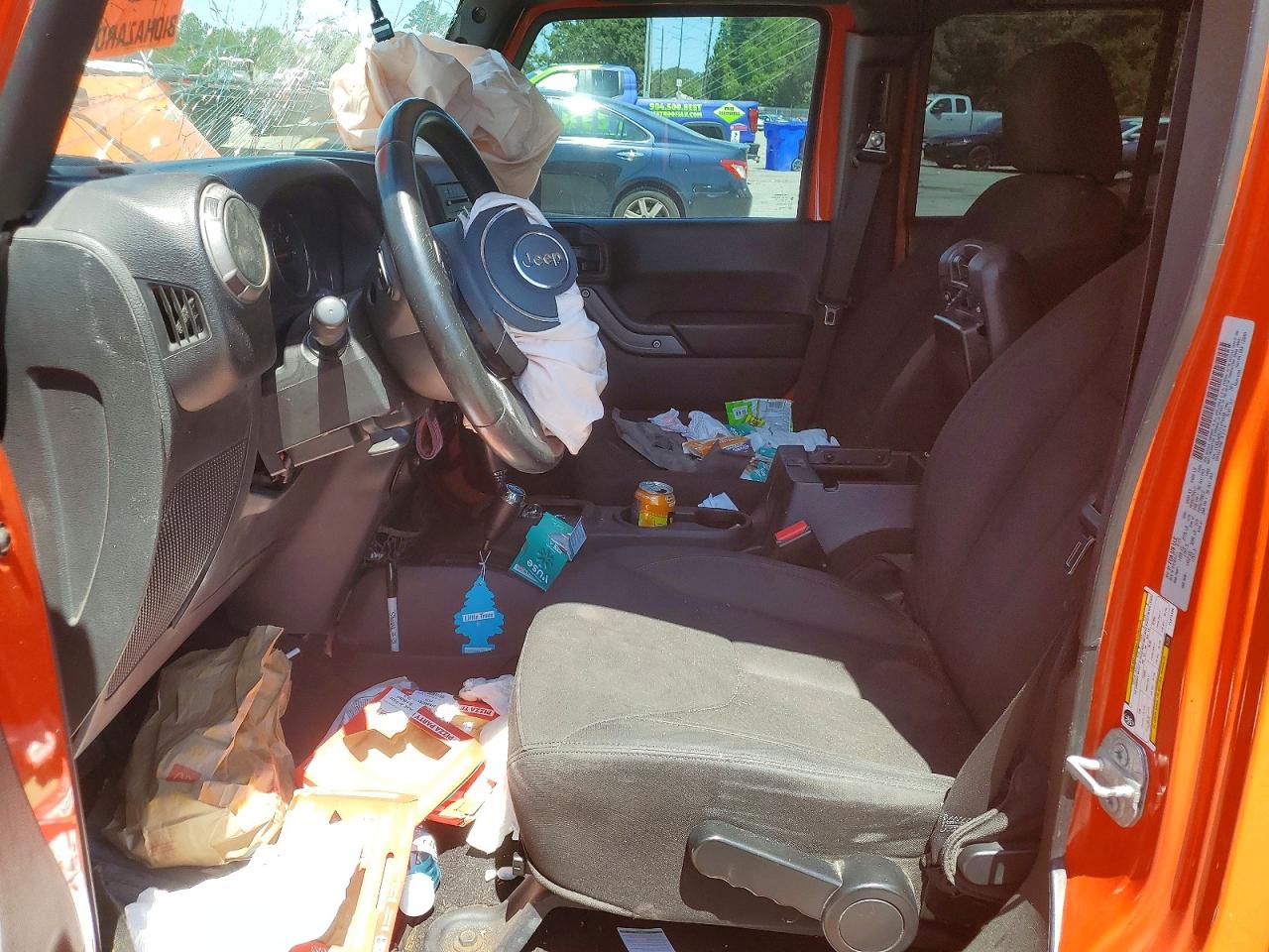 2015 Jeep Wrangler Unlimited Sport Orange vin: 1C4BJWDG1FL674438