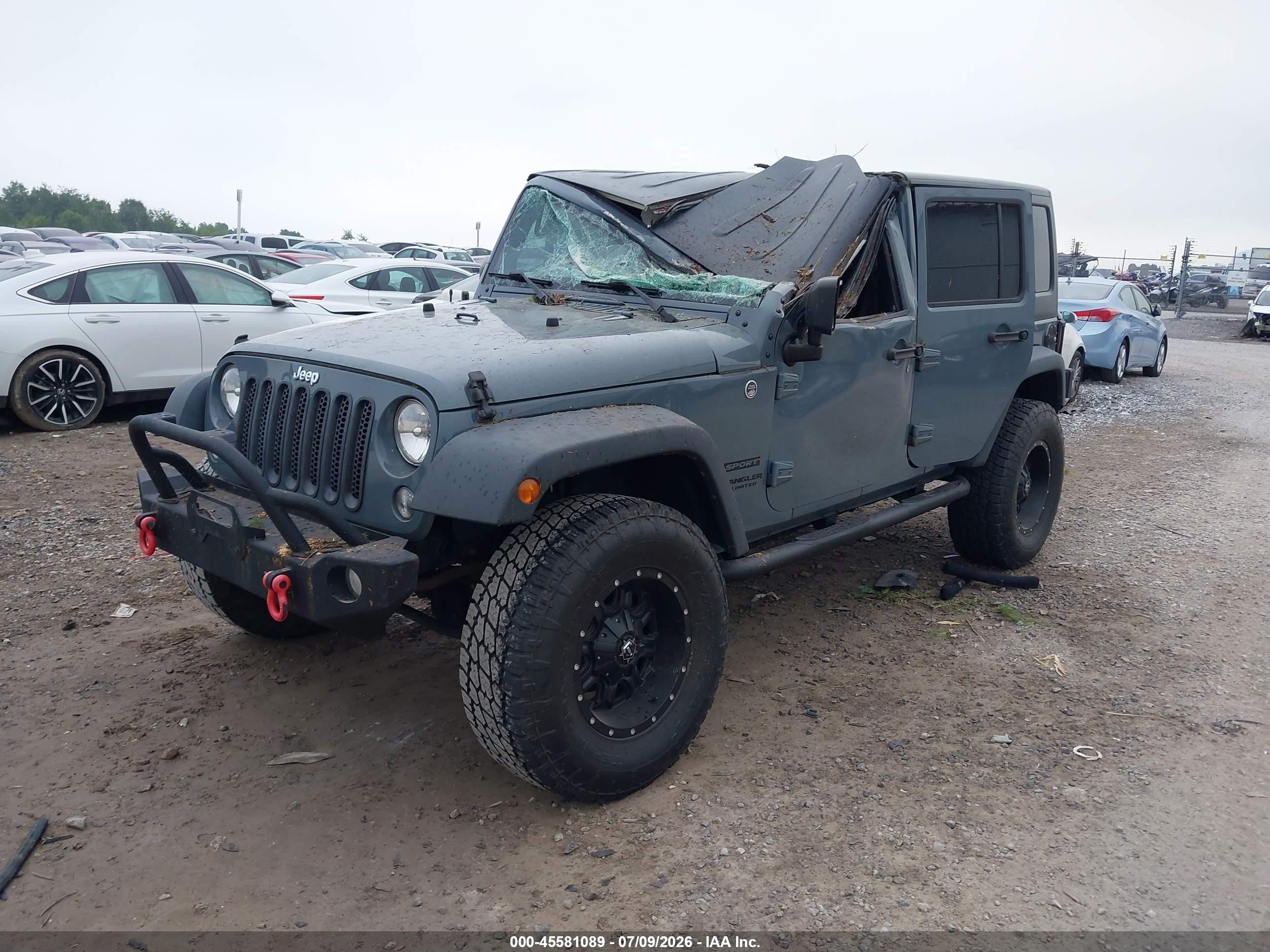 2015 Jeep Wrangler Unlimited Sport Pewter vin: 1C4BJWDG1FL697007