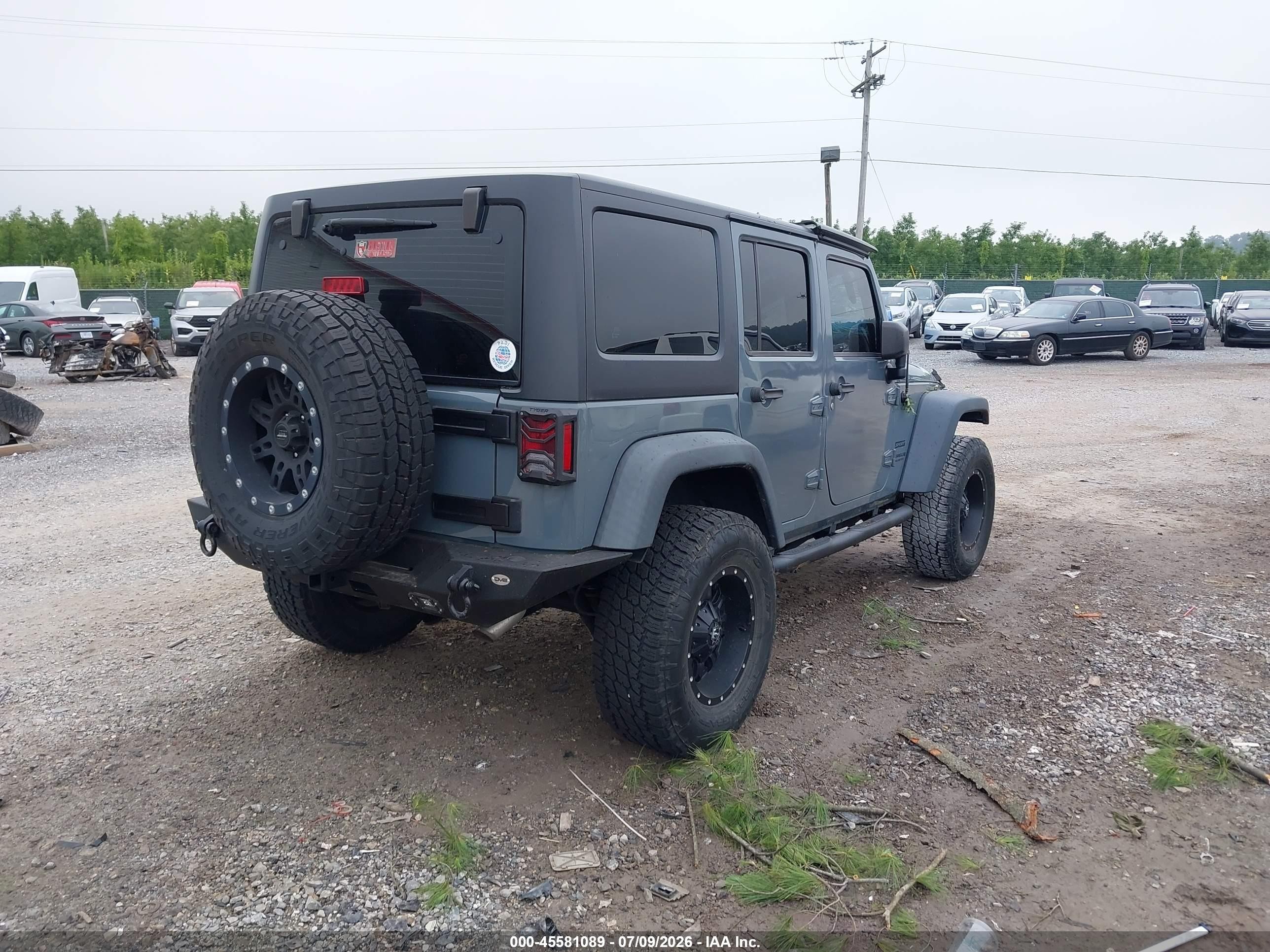 2015 Jeep Wrangler Unlimited Sport Pewter vin: 1C4BJWDG1FL697007