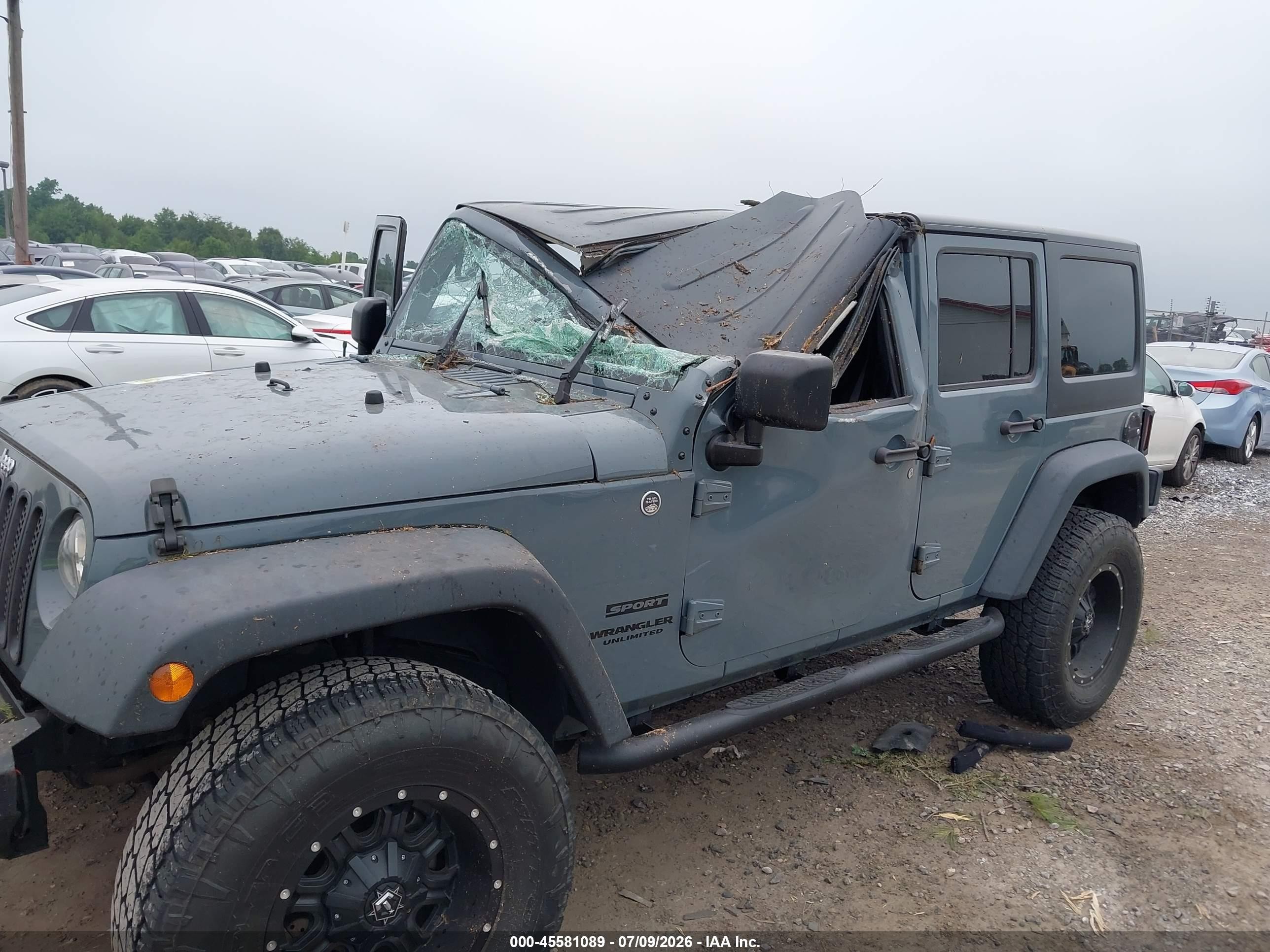 2015 Jeep Wrangler Unlimited Sport Pewter vin: 1C4BJWDG1FL697007
