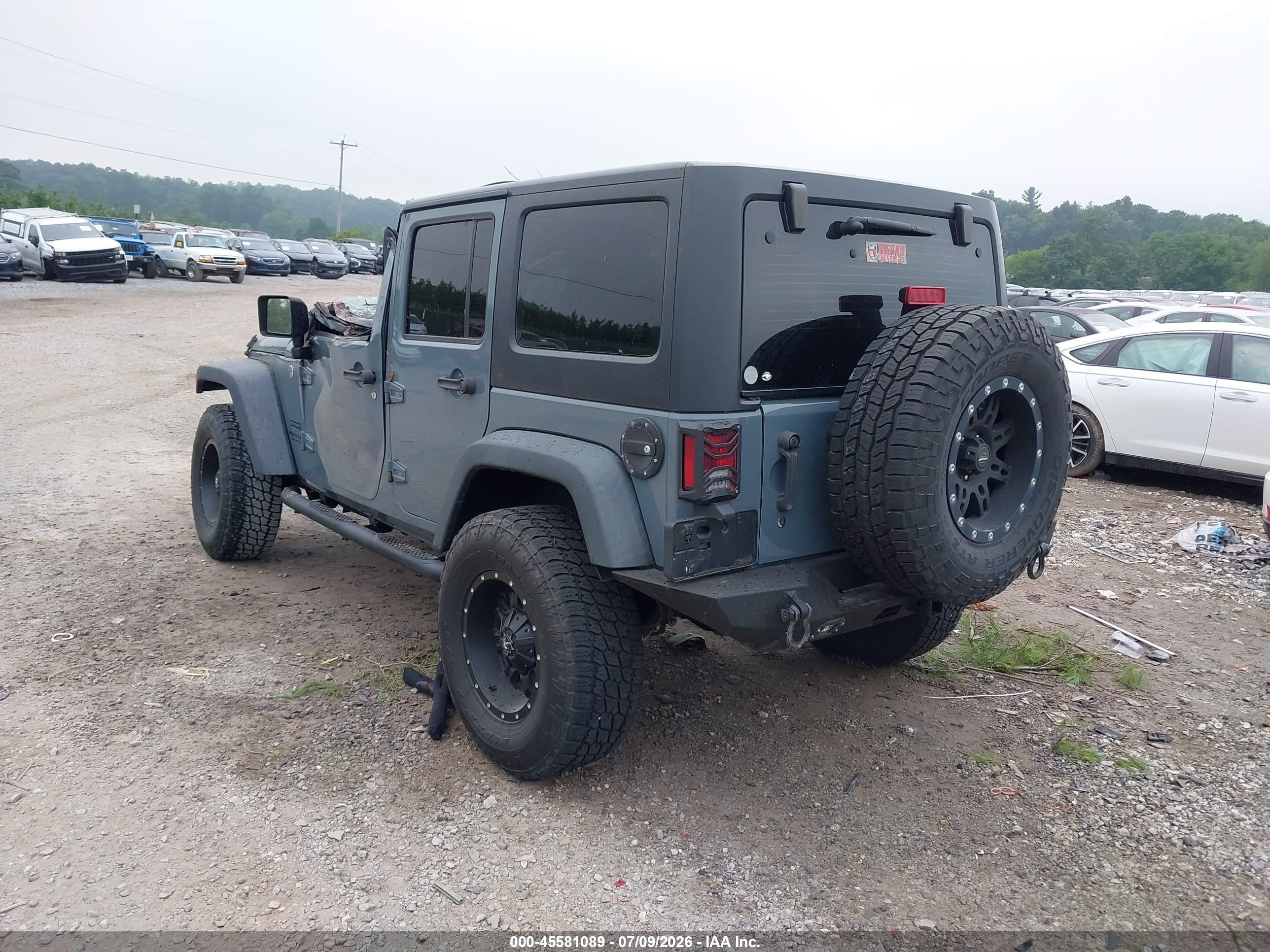 2015 Jeep Wrangler Unlimited Sport Pewter vin: 1C4BJWDG1FL697007