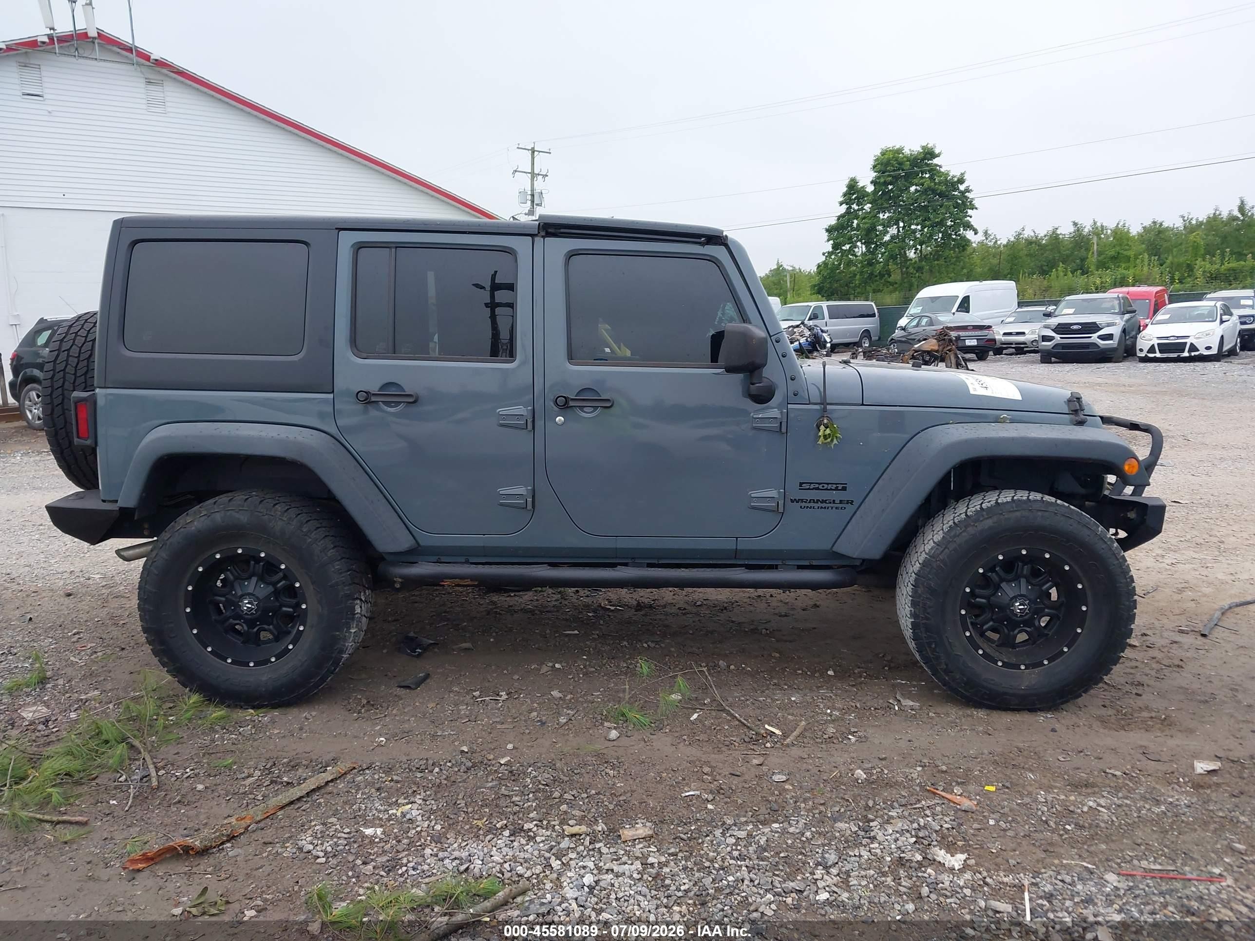 2015 Jeep Wrangler Unlimited Sport Pewter vin: 1C4BJWDG1FL697007