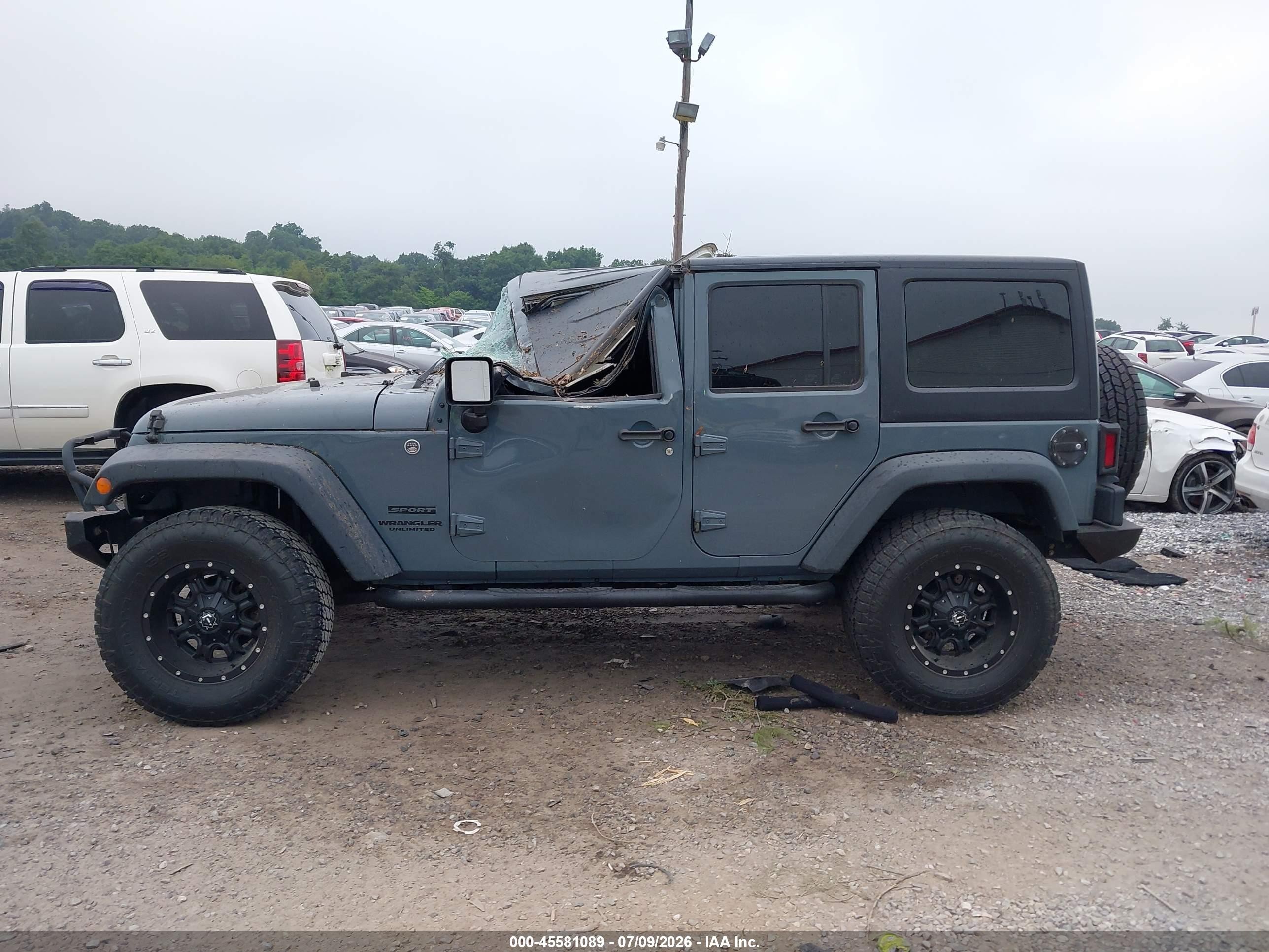 2015 Jeep Wrangler Unlimited Sport Pewter vin: 1C4BJWDG1FL697007