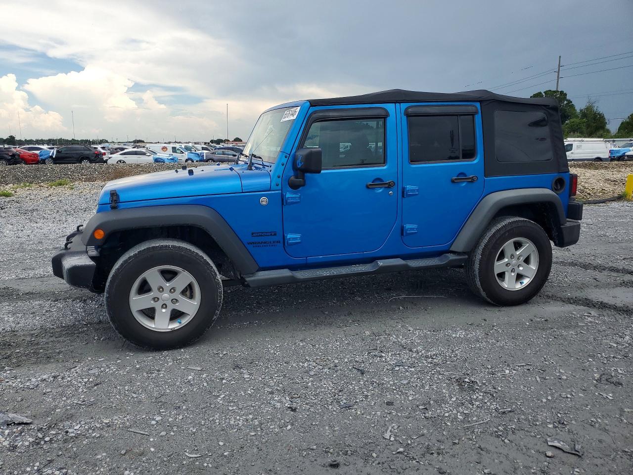2015 Jeep Wrangler Unlimited Sport Blue vin: 1C4BJWDG1FL759263