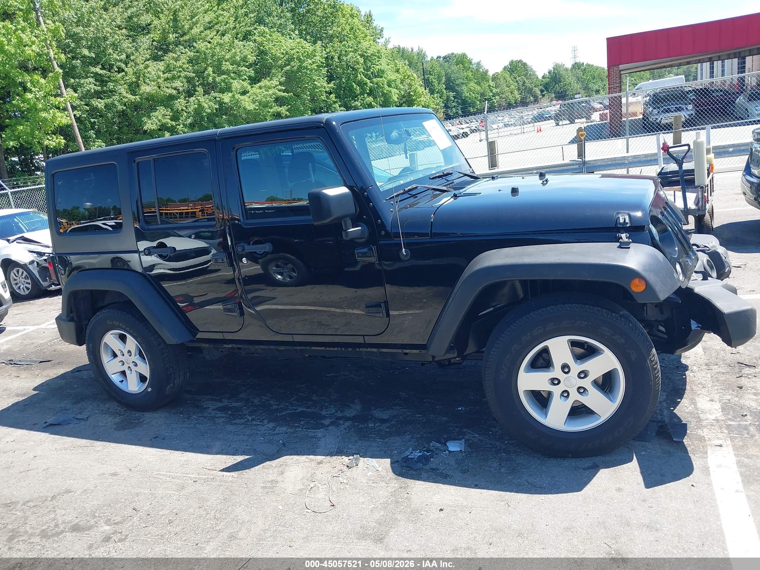 2016 Jeep Wrangler Unlimited Sport Black vin: 1C4BJWDG1GL101170