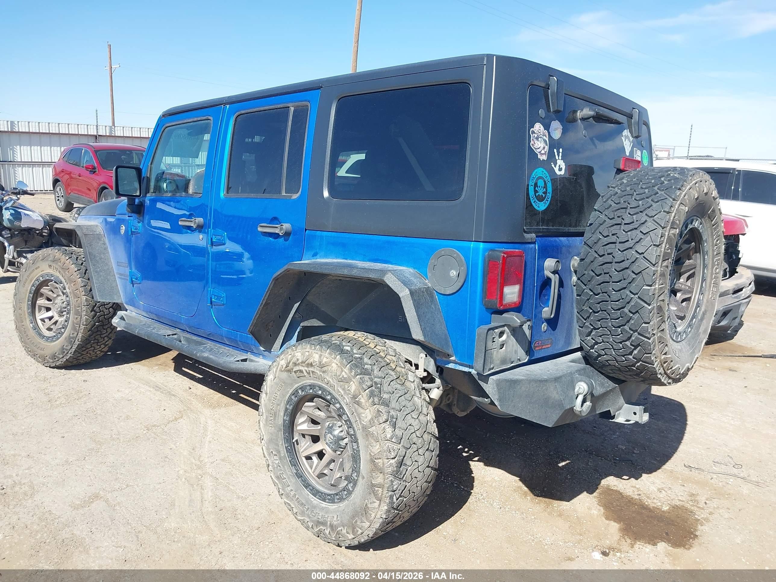 2016 Jeep Wrangler Unlimited Sport Синий vin: 1C4BJWDG1GL251179