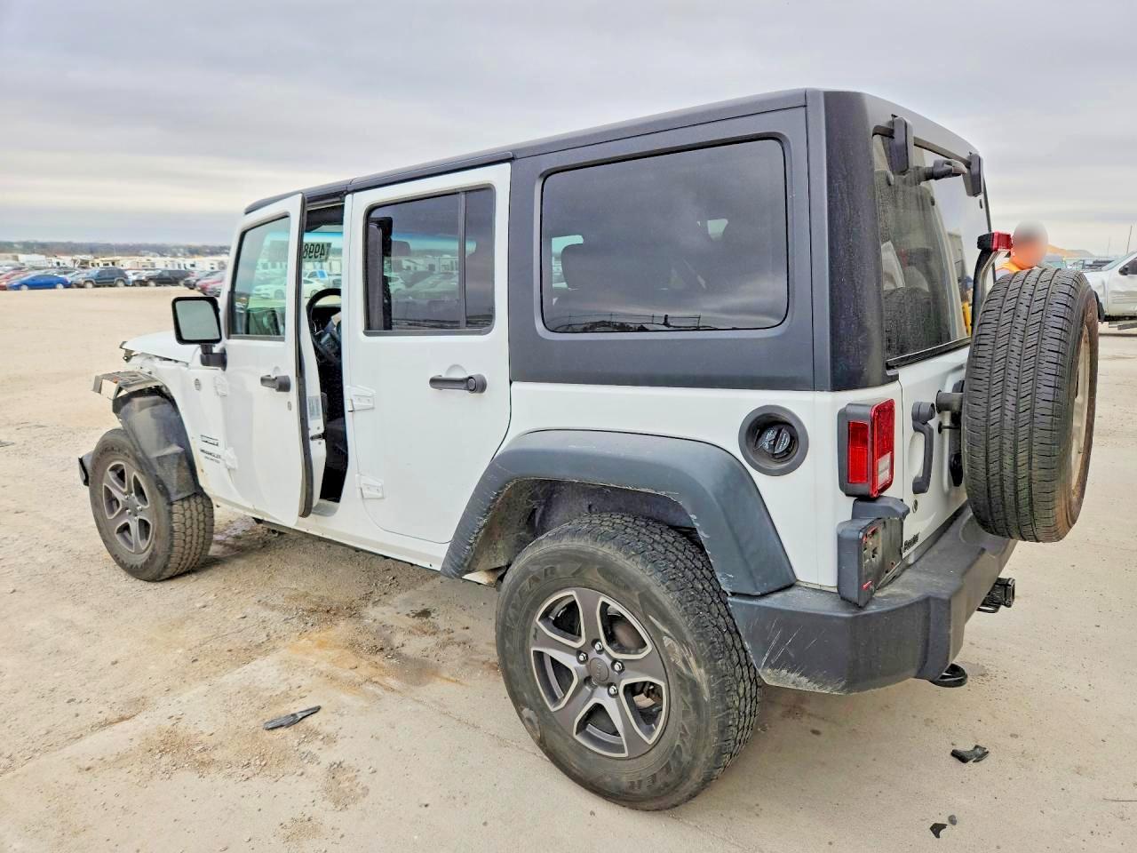 2017 Jeep Wrangler Unlimited Sport White vin: 1C4BJWDG1HL546090