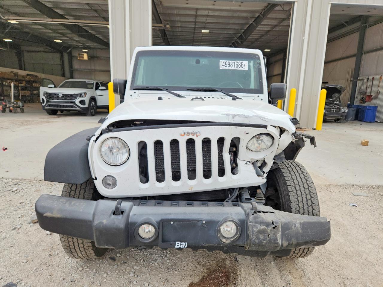 2017 Jeep Wrangler Unlimited Sport White vin: 1C4BJWDG1HL546090