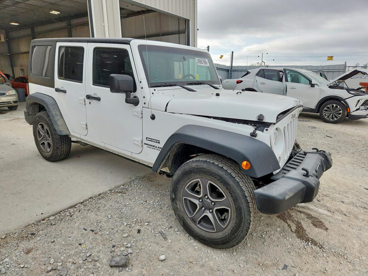 2017 Jeep Wrangler Unlimited Sport White vin: 1C4BJWDG1HL546090