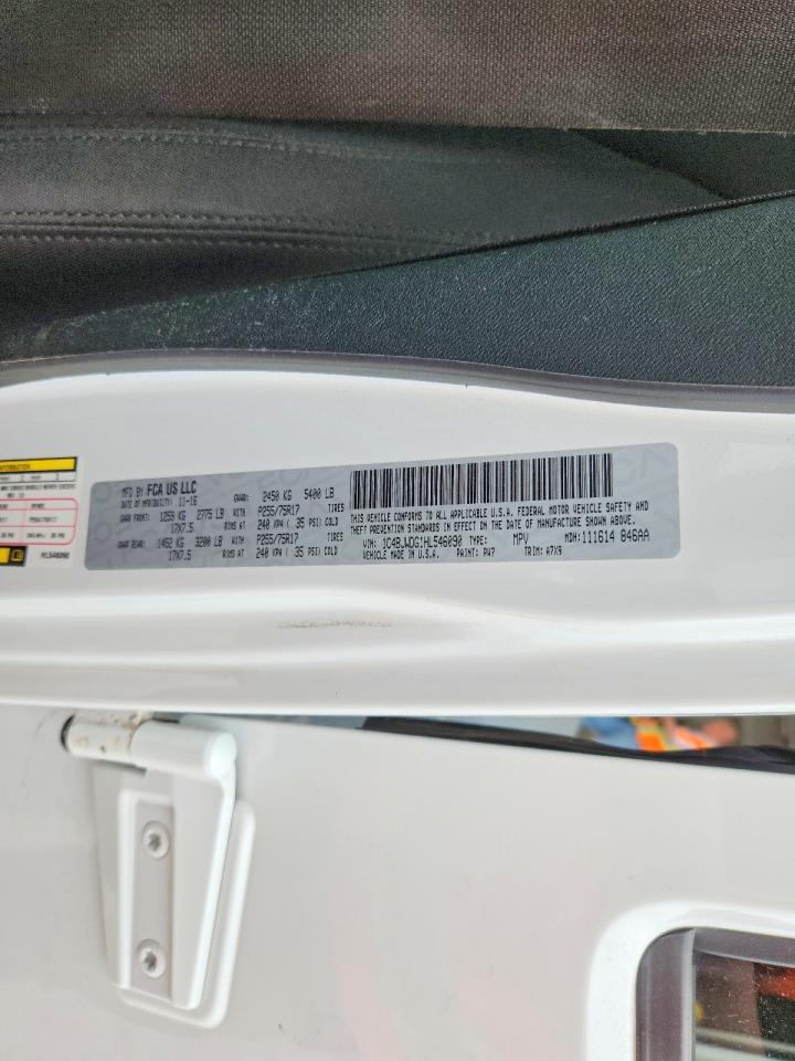 2017 Jeep Wrangler Unlimited Sport White vin: 1C4BJWDG1HL546090