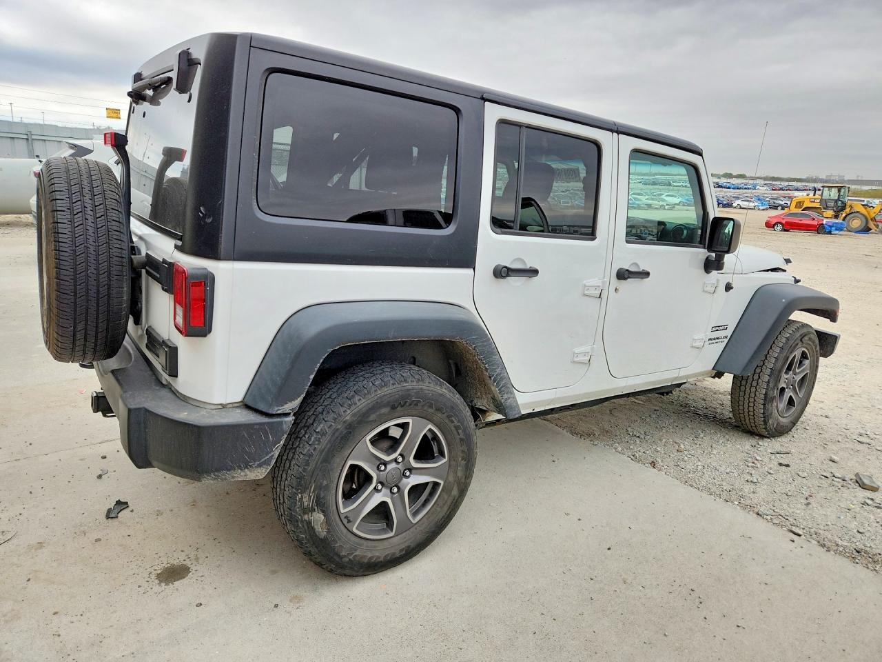 2017 Jeep Wrangler Unlimited Sport White vin: 1C4BJWDG1HL546090