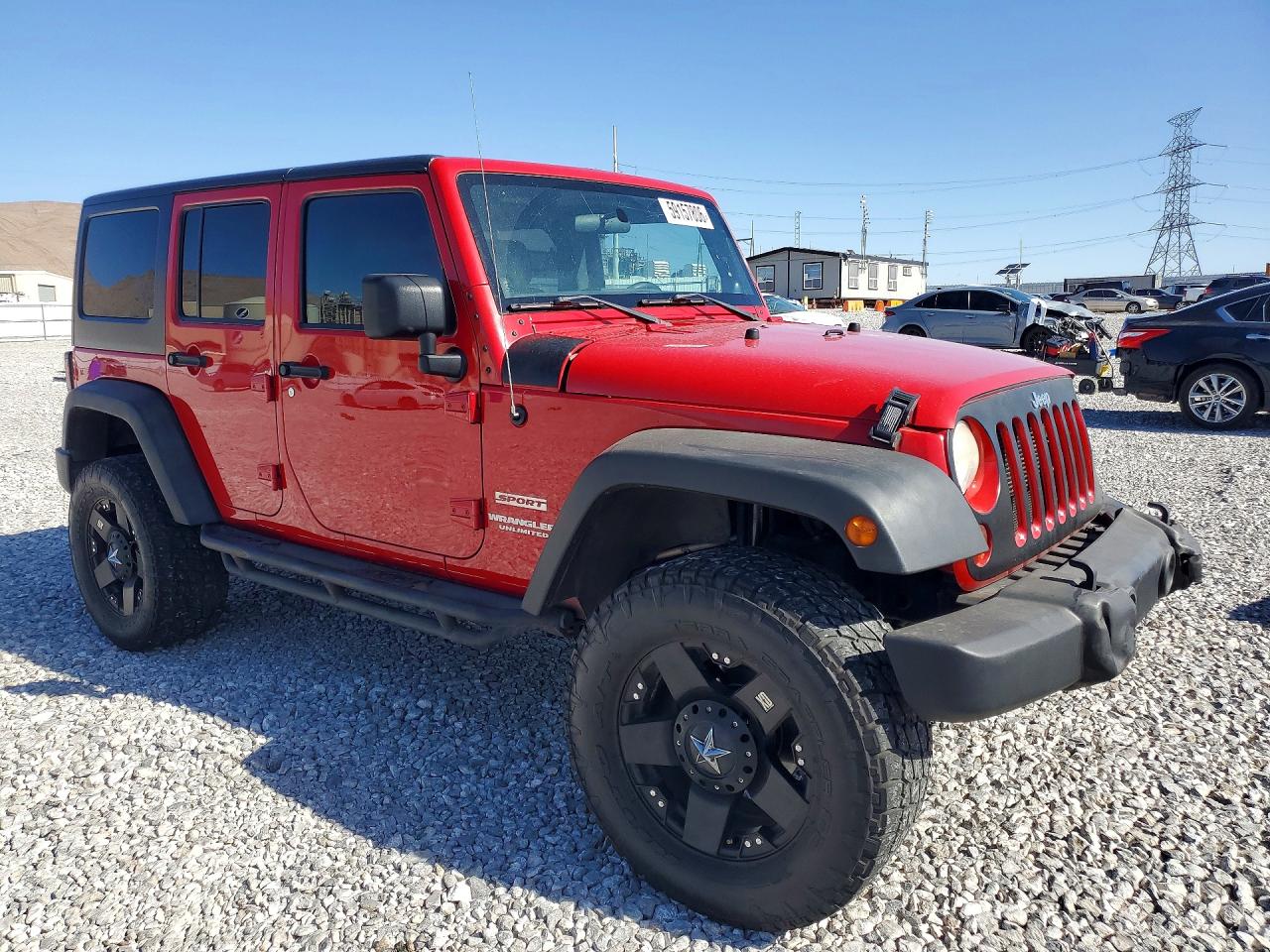 2012 Jeep Wrangler Unlimited Sport Red vin: 1C4BJWDG2CL164336