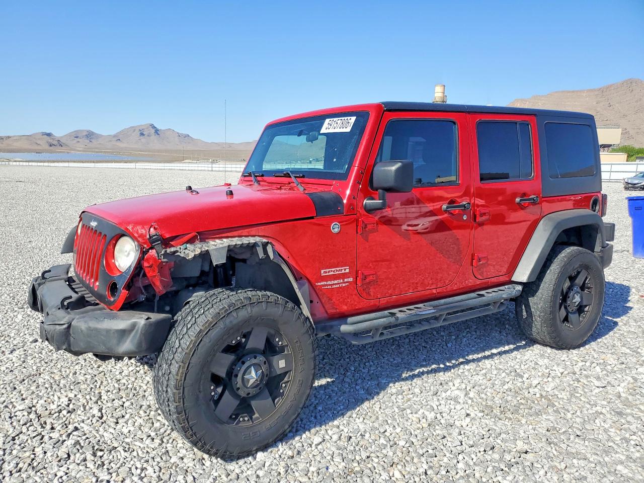 2012 Jeep Wrangler Unlimited Sport Красный vin: 1C4BJWDG2CL164336