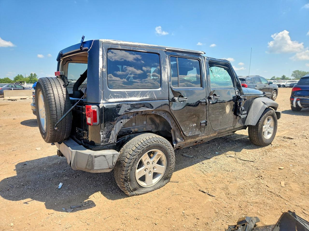 2012 Jeep Wrangler Unlimited Sport Black vin: 1C4BJWDG2CL200753
