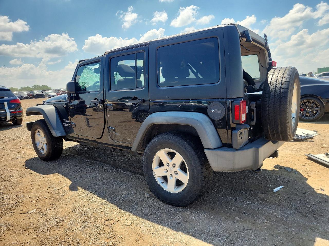 2012 Jeep Wrangler Unlimited Sport Black vin: 1C4BJWDG2CL200753