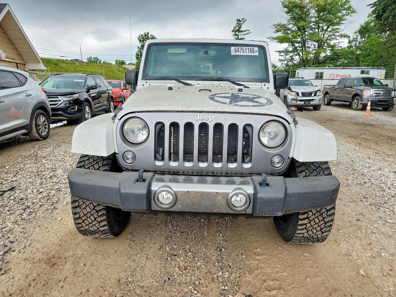 2014 Jeep Wrangler Unlimited Sport White vin: 1C4BJWDG2EL224831