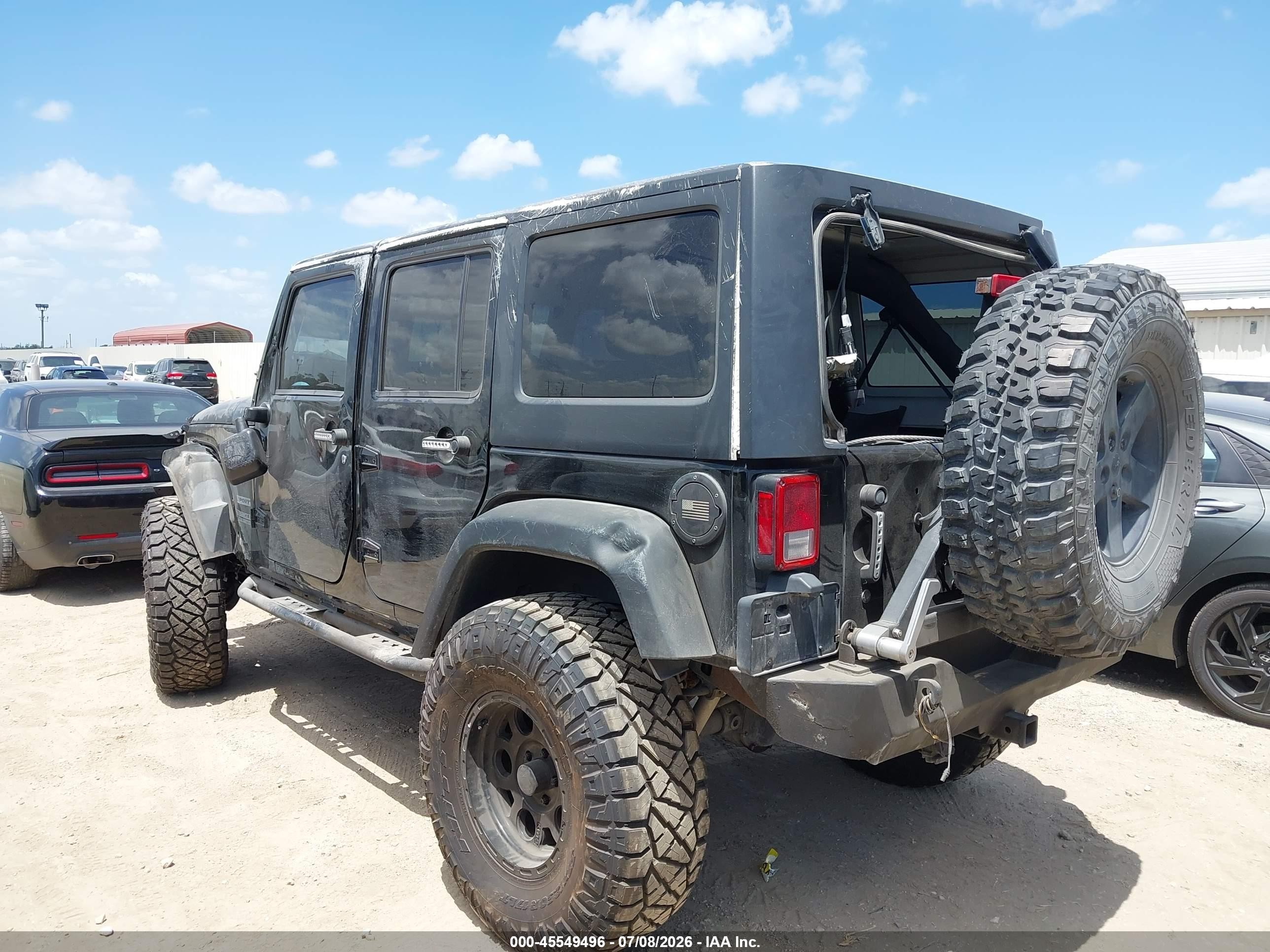 2014 Jeep Wrangler Unlimited Sport Black vin: 1C4BJWDG2EL244853