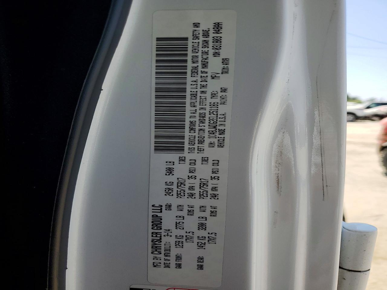2014 Jeep Wrangler Unlimited Sport White vin: 1C4BJWDG2EL251186