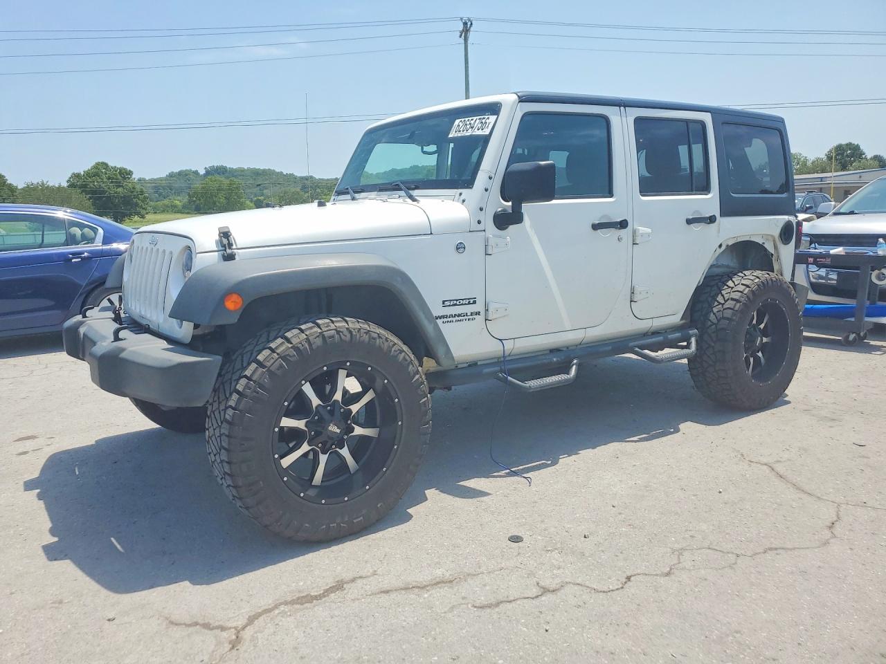2015 Jeep Wrangler Unlimited Sport White vin: 1C4BJWDG2FL501981