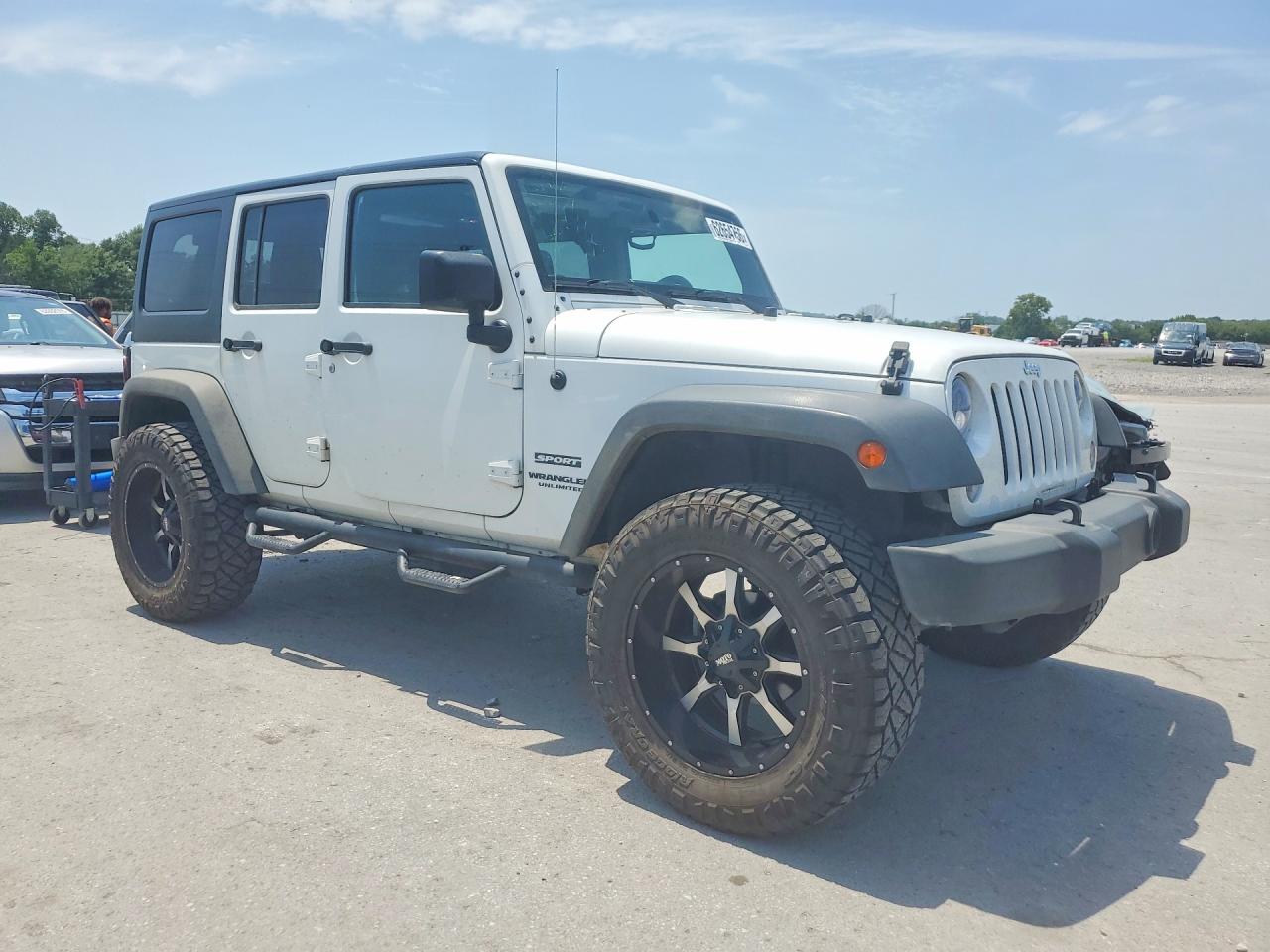 2015 Jeep Wrangler Unlimited Sport Белый vin: 1C4BJWDG2FL501981