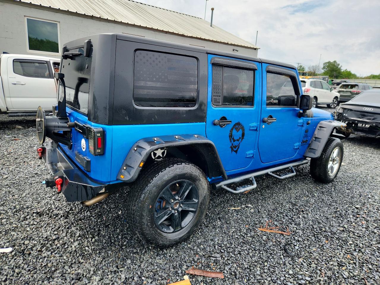 2015 Jeep Wrangler Unlimited Sport Синий vin: 1C4BJWDG2FL574011