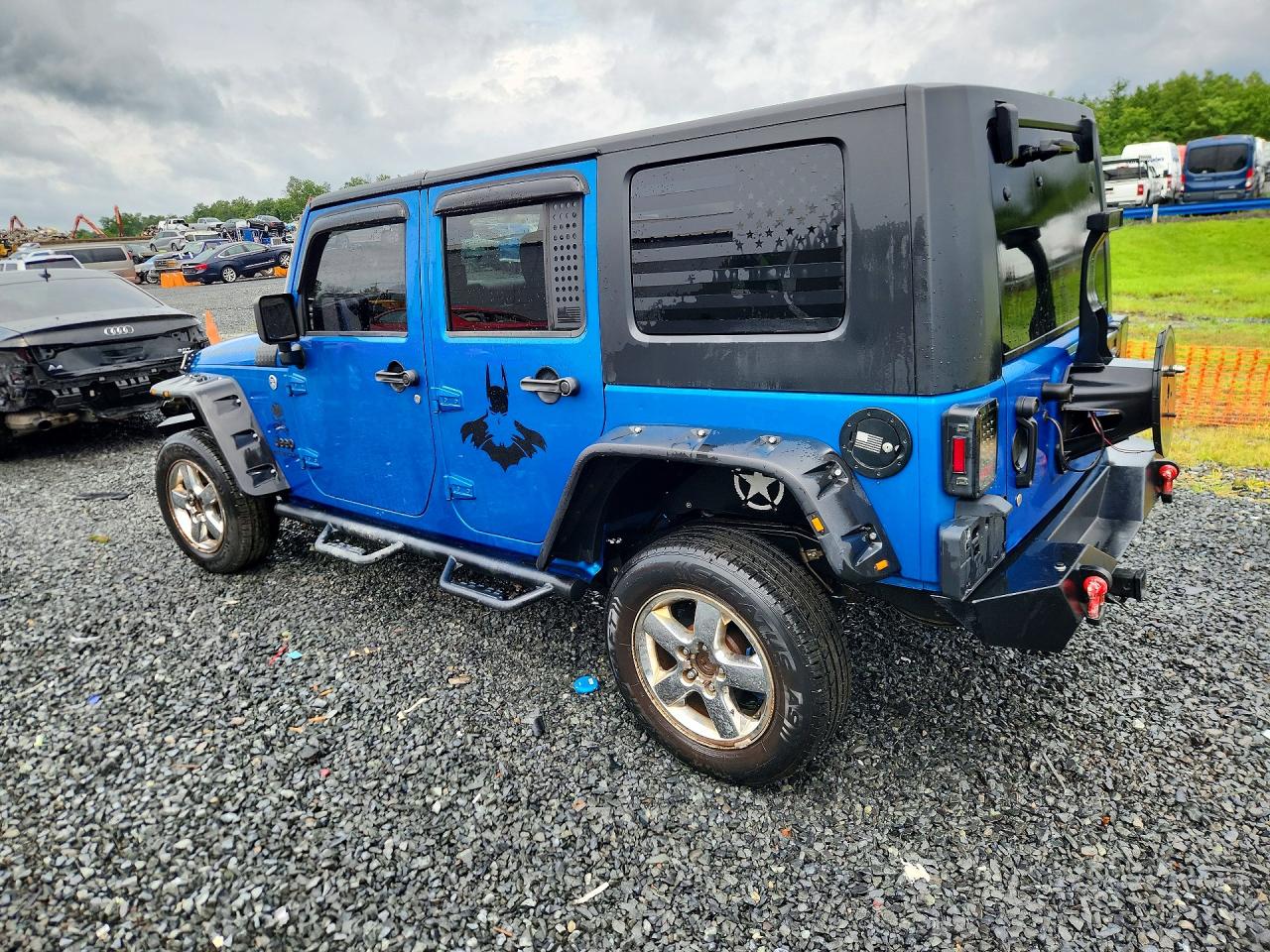 2015 Jeep Wrangler Unlimited Sport Синий vin: 1C4BJWDG2FL574011