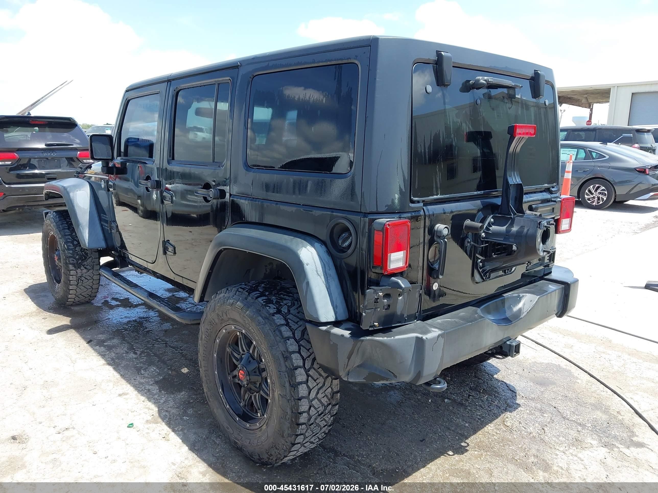 2015 Jeep Wrangler Unlimited Sport Black vin: 1C4BJWDG2FL592301