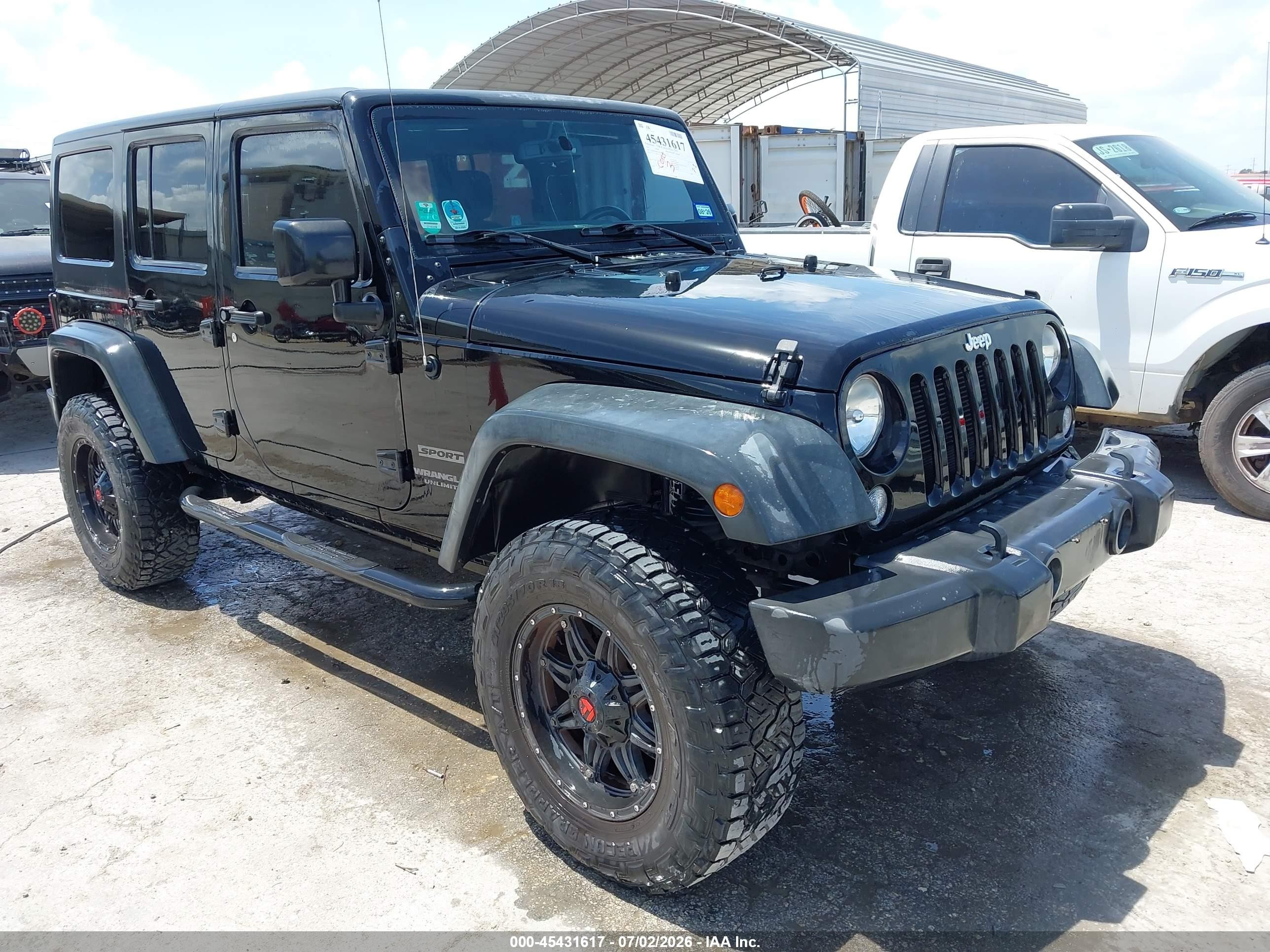 2015 Jeep Wrangler Unlimited Sport Black vin: 1C4BJWDG2FL592301