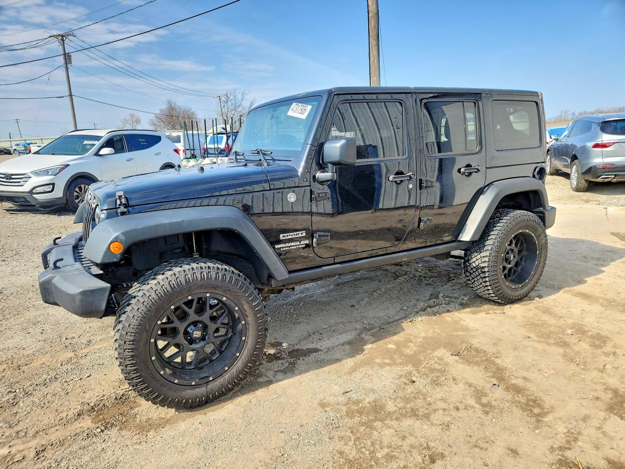 2015 Jeep Wrangler Unlimited Sport Black vin: 1C4BJWDG2FL613311