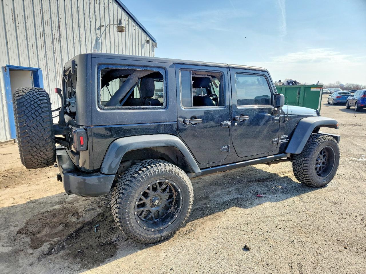 2015 Jeep Wrangler Unlimited Sport Черный vin: 1C4BJWDG2FL613311