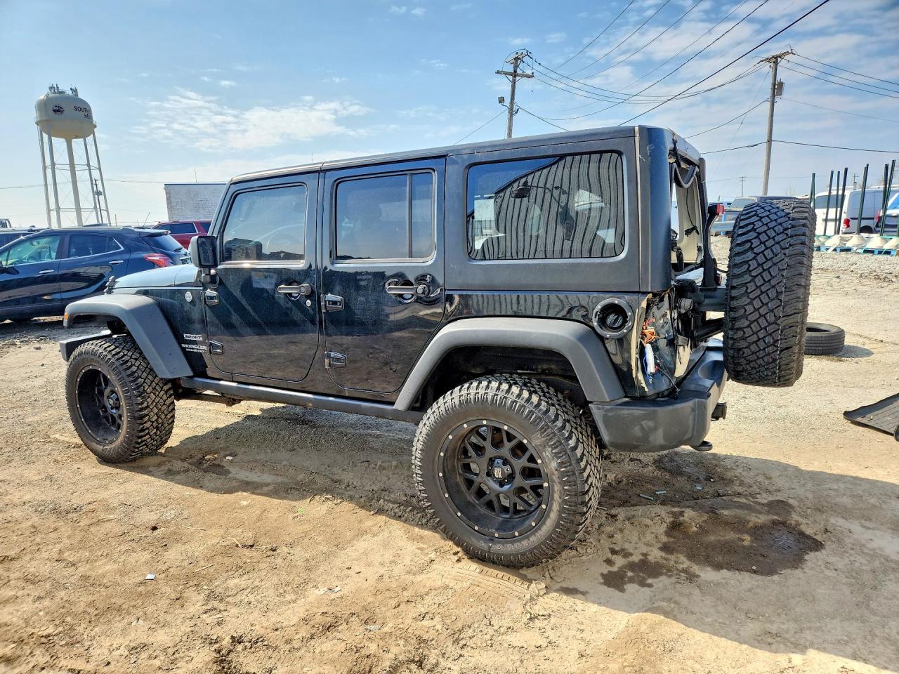 2015 Jeep Wrangler Unlimited Sport Черный vin: 1C4BJWDG2FL613311