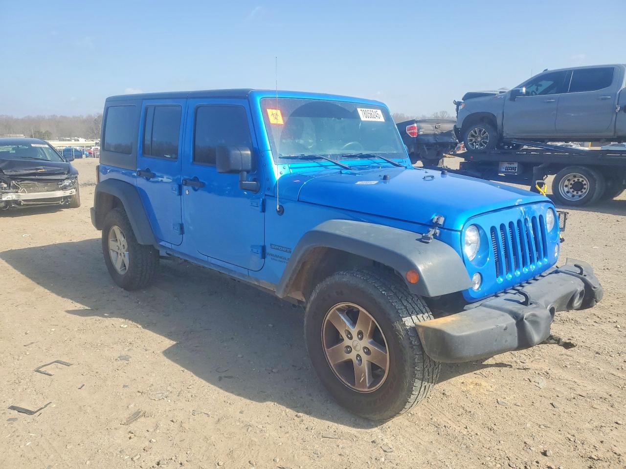 2015 Jeep Wrangler Unlimited Sport Синий vin: 1C4BJWDG2FL652447