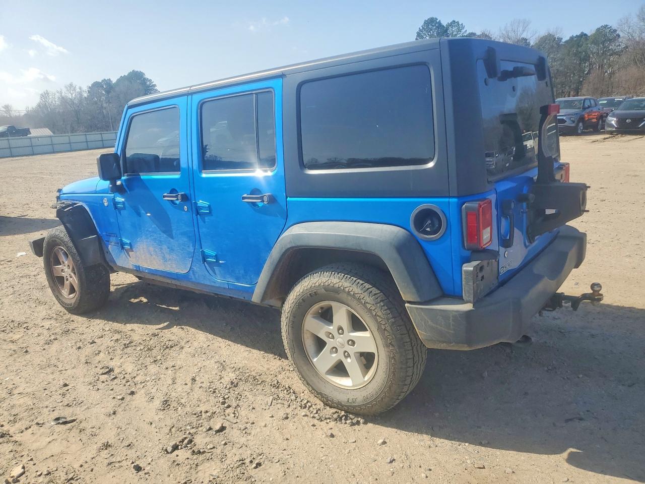 2015 Jeep Wrangler Unlimited Sport Синий vin: 1C4BJWDG2FL652447