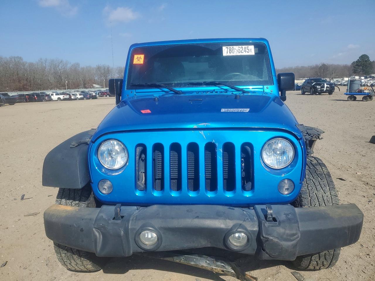 2015 Jeep Wrangler Unlimited Sport Синий vin: 1C4BJWDG2FL652447