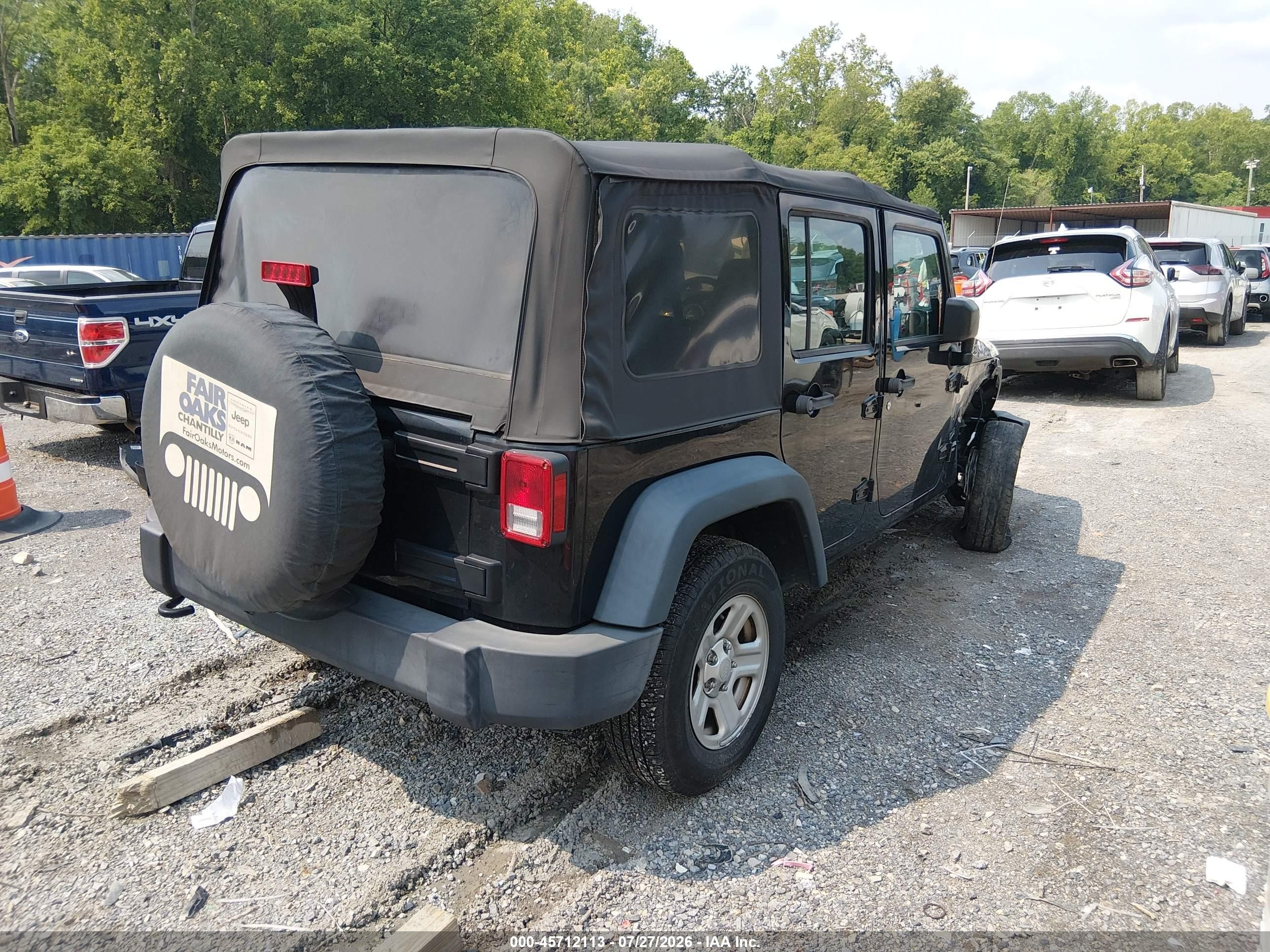 2015 Jeep Wrangler Unlimited Sport Black vin: 1C4BJWDG2FL692561
