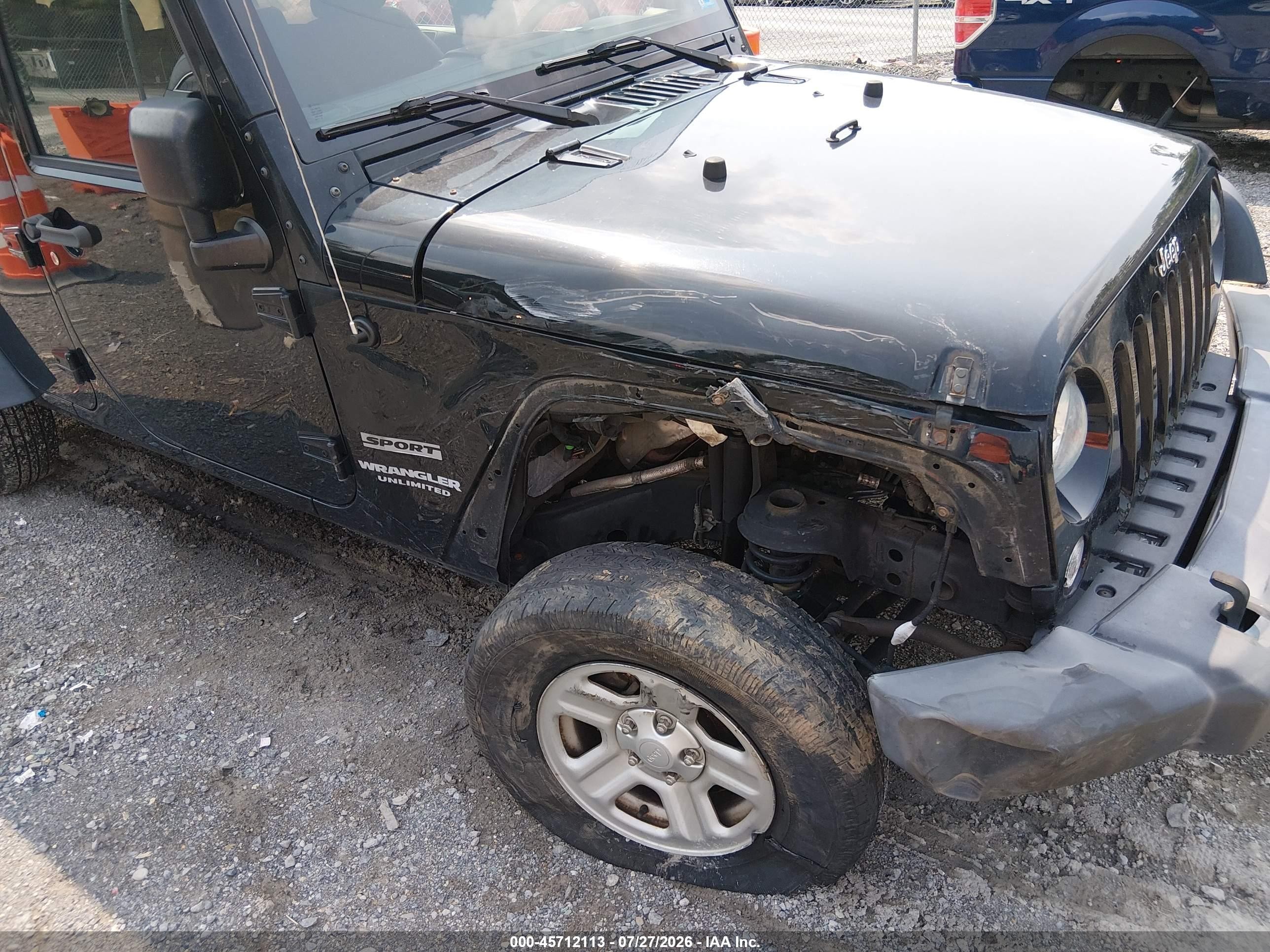 2015 Jeep Wrangler Unlimited Sport Black vin: 1C4BJWDG2FL692561