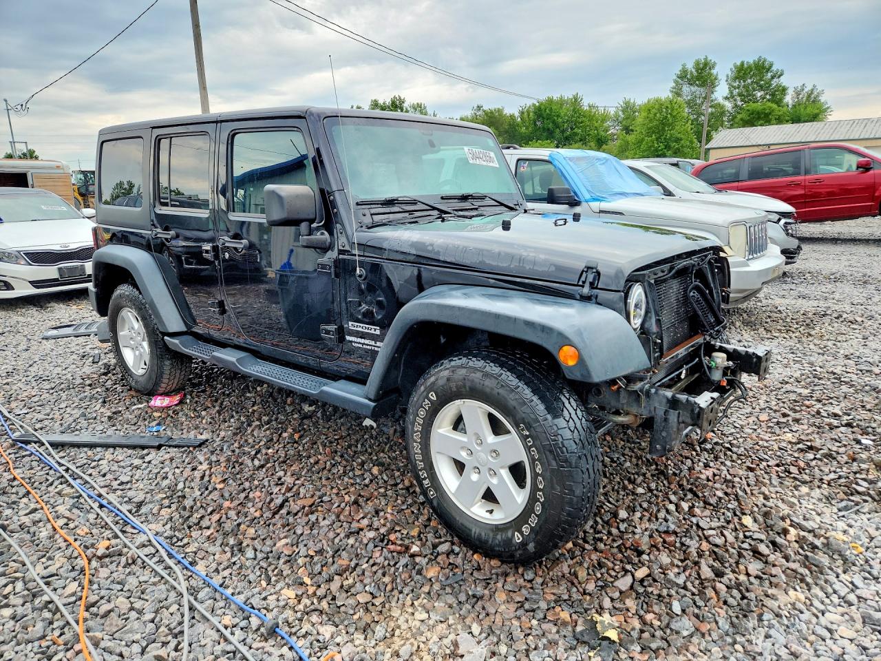 2015 Jeep Wrangler Unlimited Sport Черный vin: 1C4BJWDG2FL693676