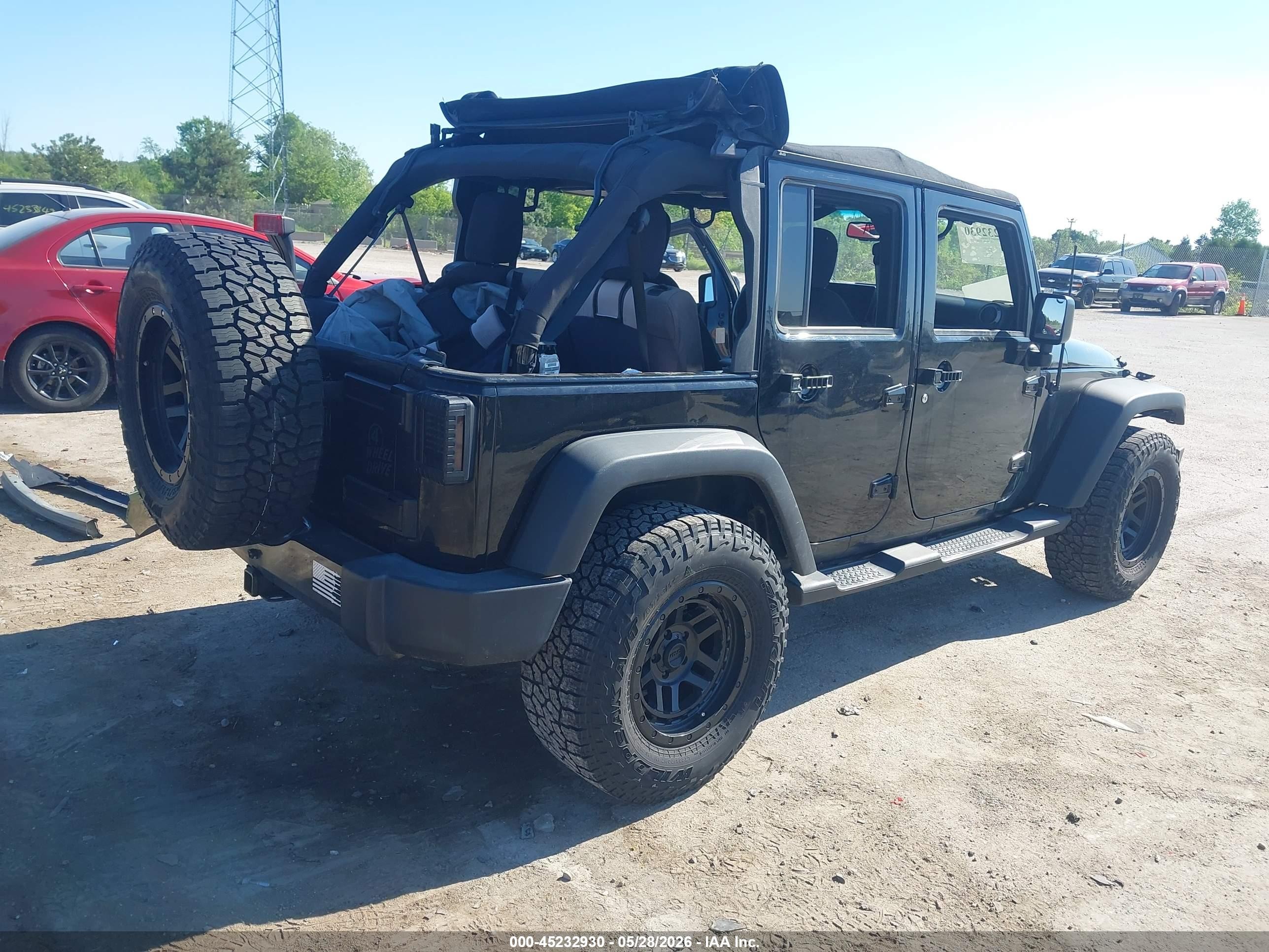 2015 Jeep Wrangler Unlimited Sport Black vin: 1C4BJWDG2FL695279
