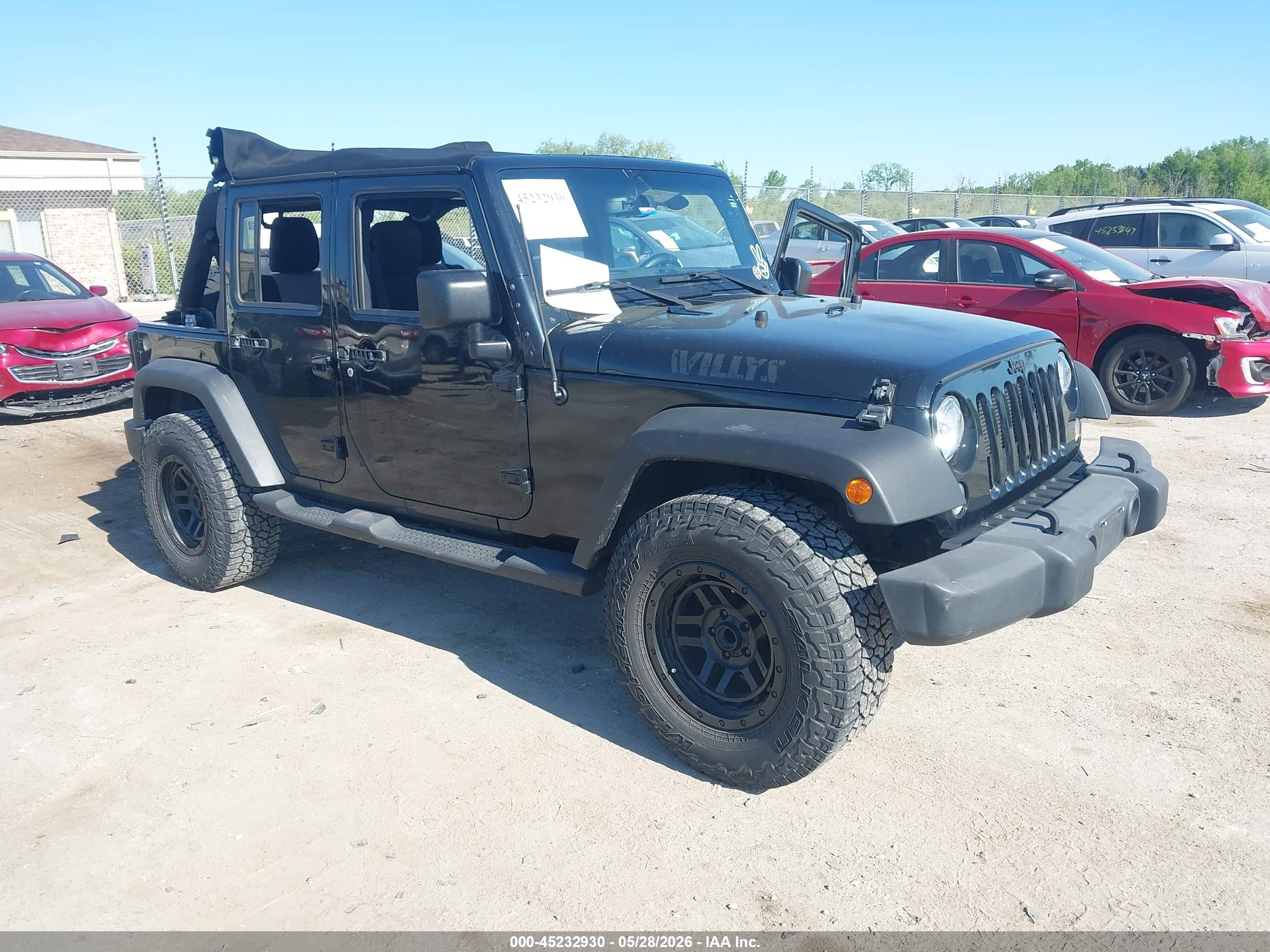 2015 Jeep Wrangler Unlimited Sport Black vin: 1C4BJWDG2FL695279