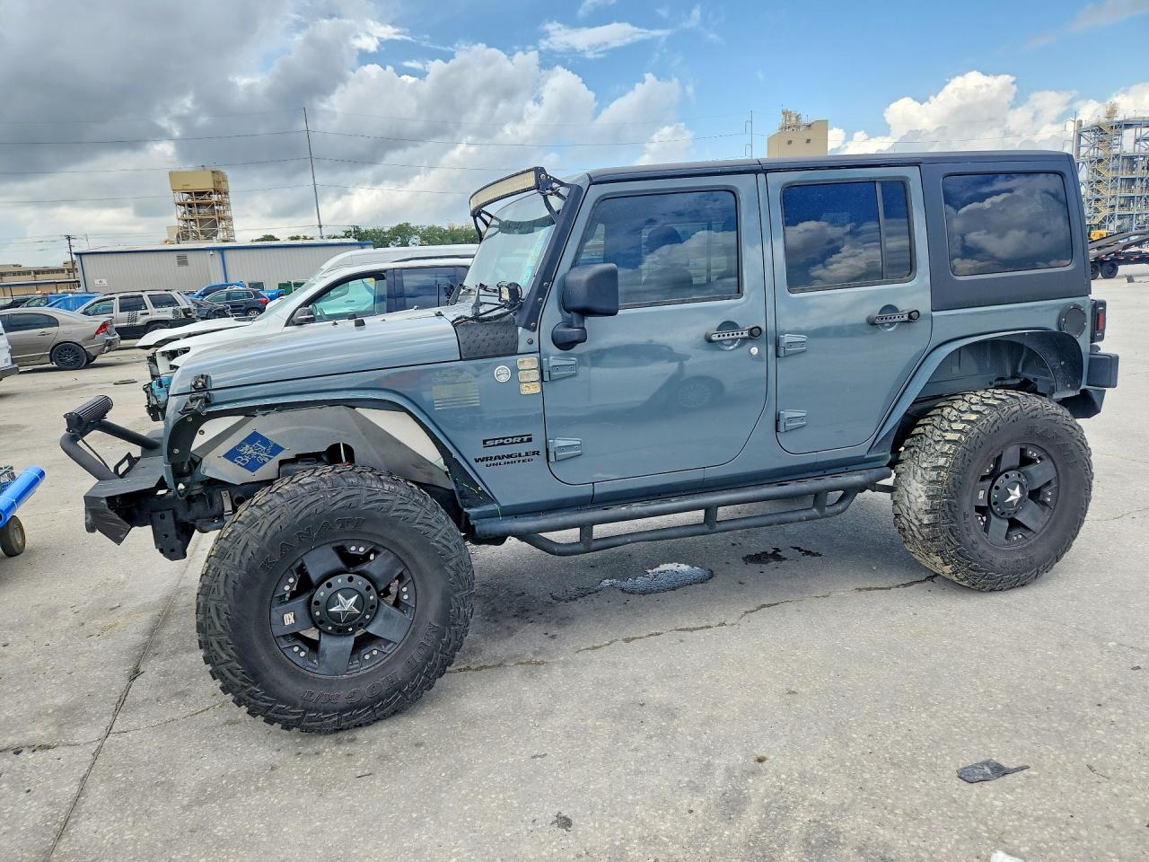 2015 Jeep Wrangler Unlimited Sport Gray vin: 1C4BJWDG2FL773723