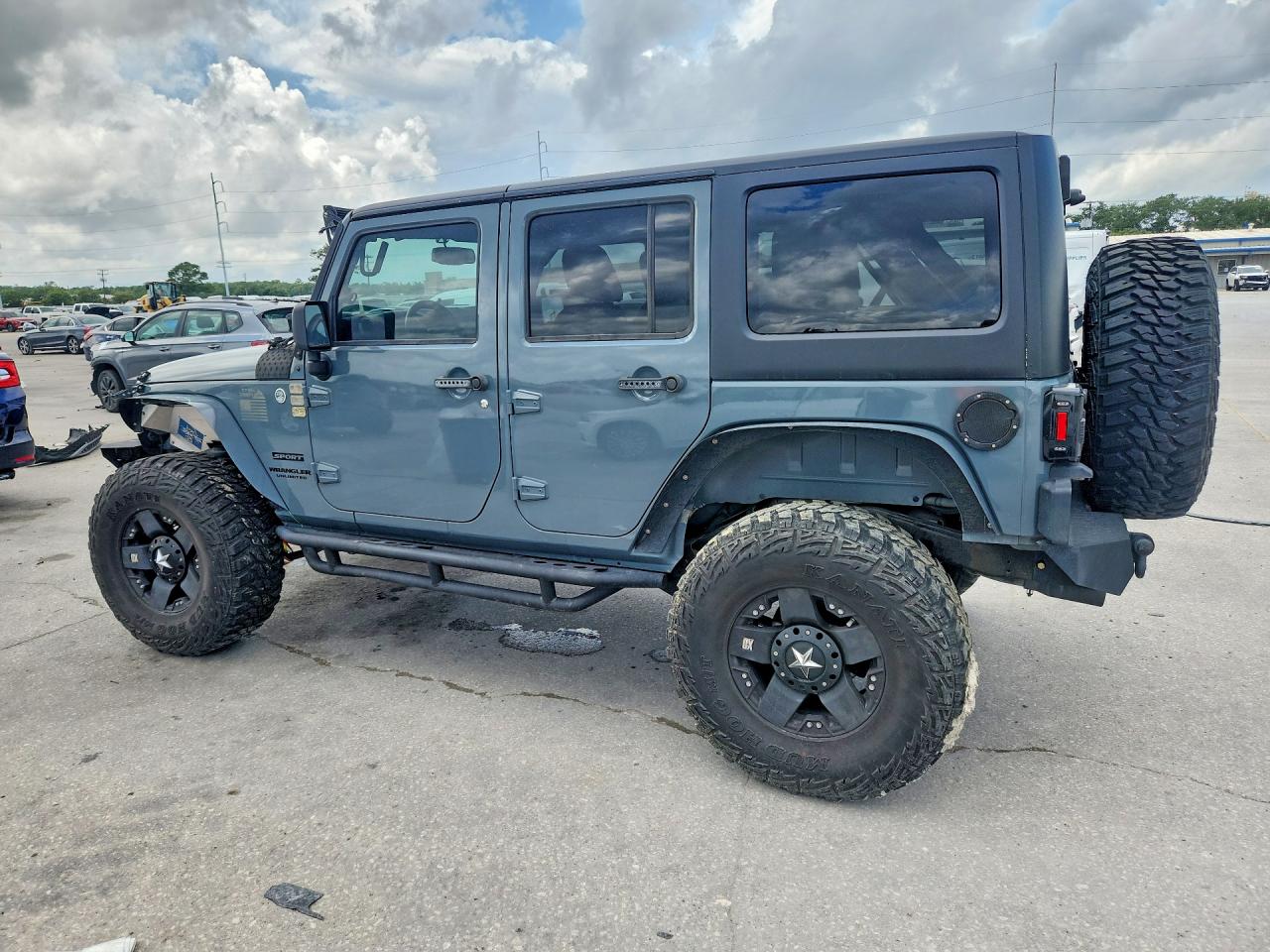 2015 Jeep Wrangler Unlimited Sport Gray vin: 1C4BJWDG2FL773723