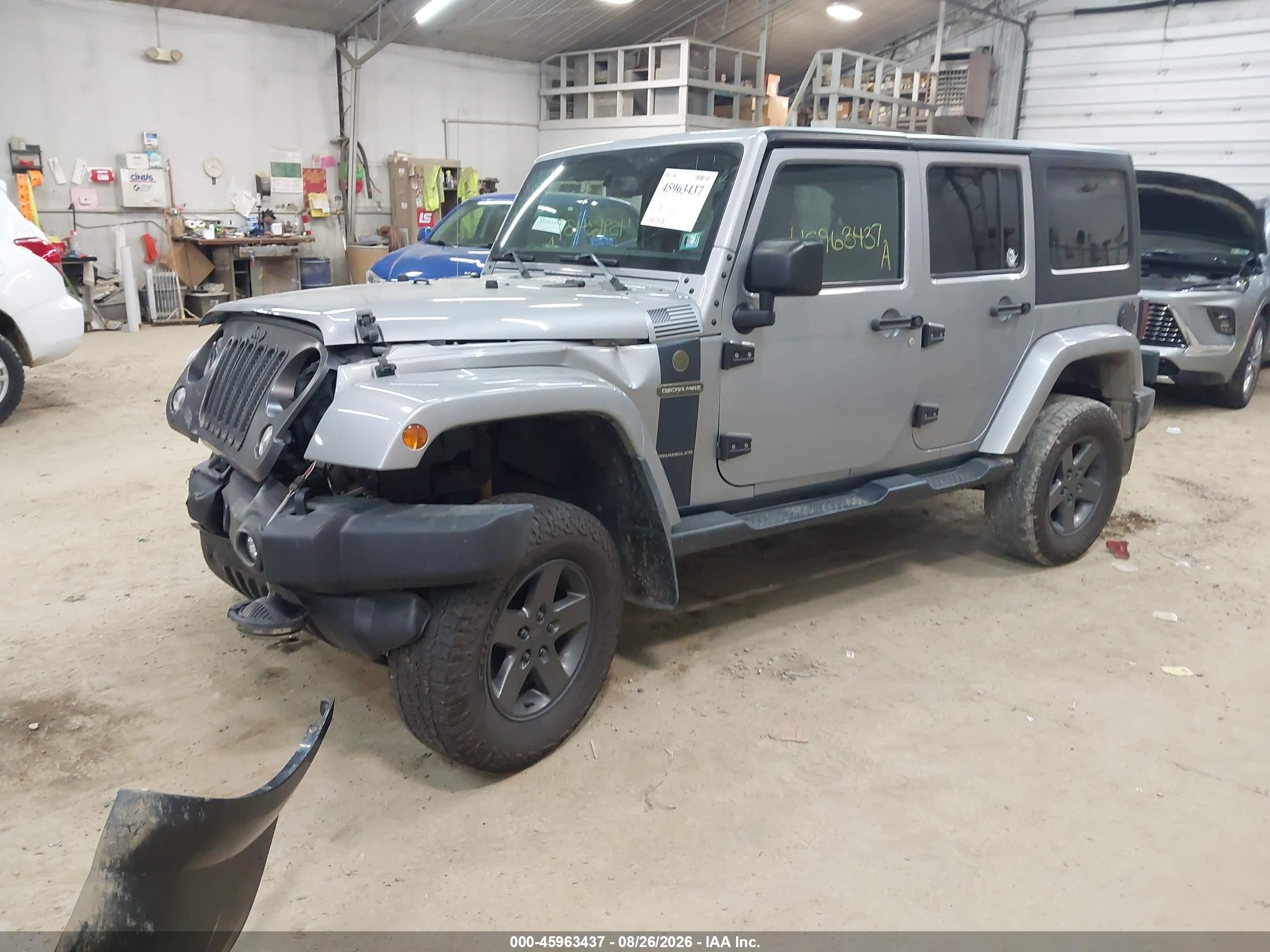 2016 Jeep Wrangler Unlimited Freedom Серый vin: 1C4BJWDG2GL152970