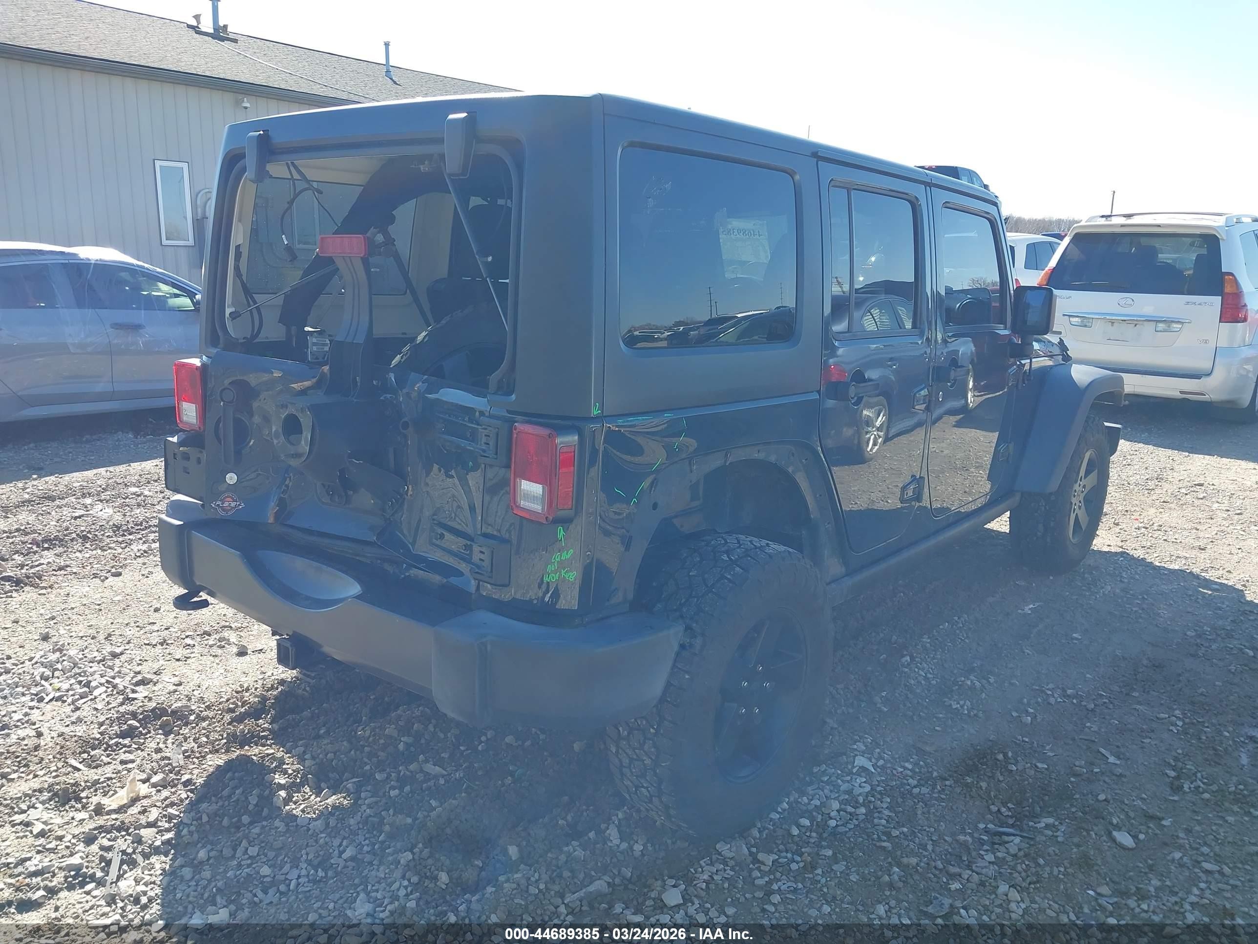 2017 Jeep Wrangler Unlimited Big Bear 4x4 Gray vin: 1C4BJWDG2HL642942