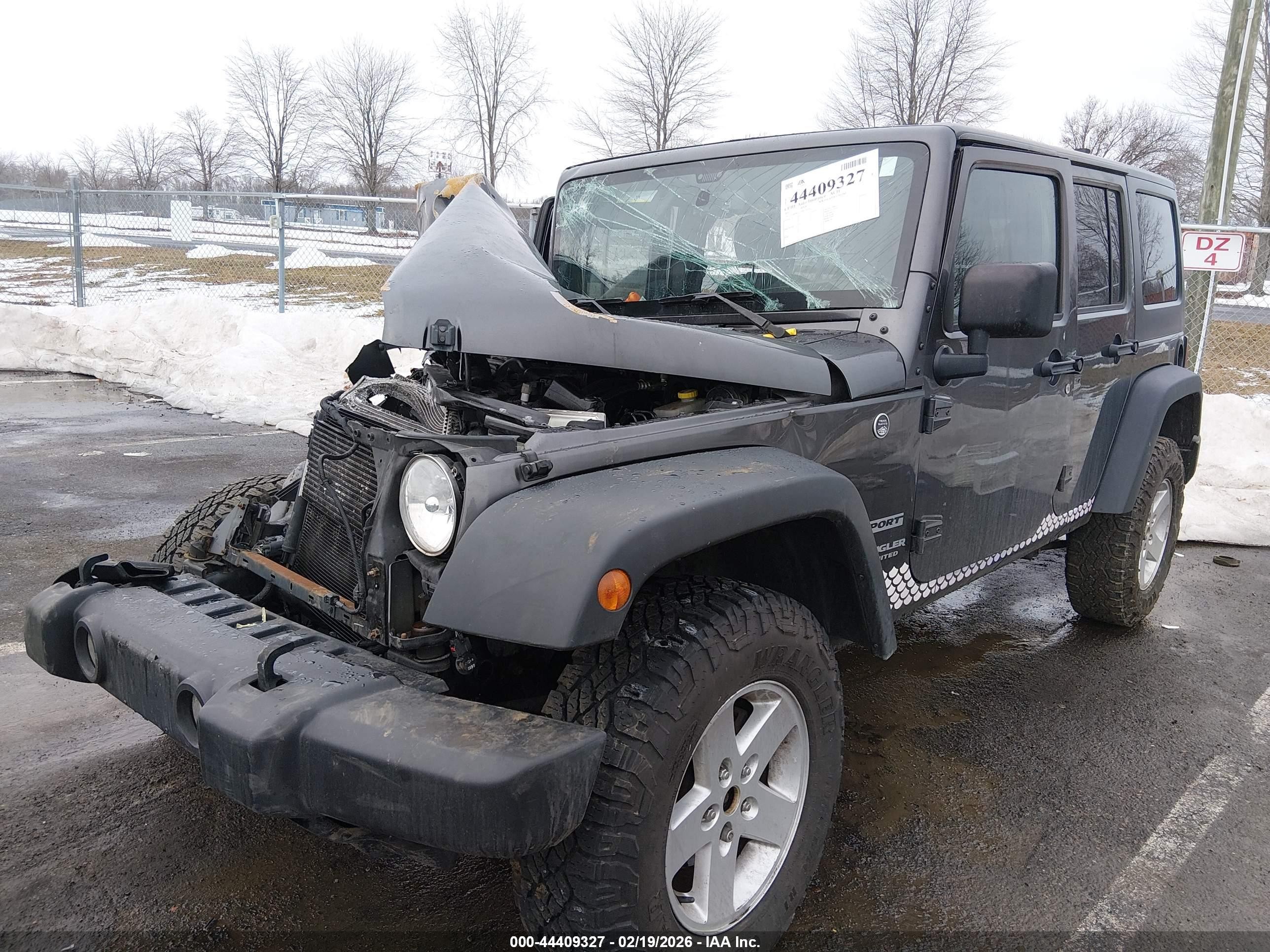 2017 Jeep Wrangler Unlimited Sport 4x4 Серый vin: 1C4BJWDG2HL729546