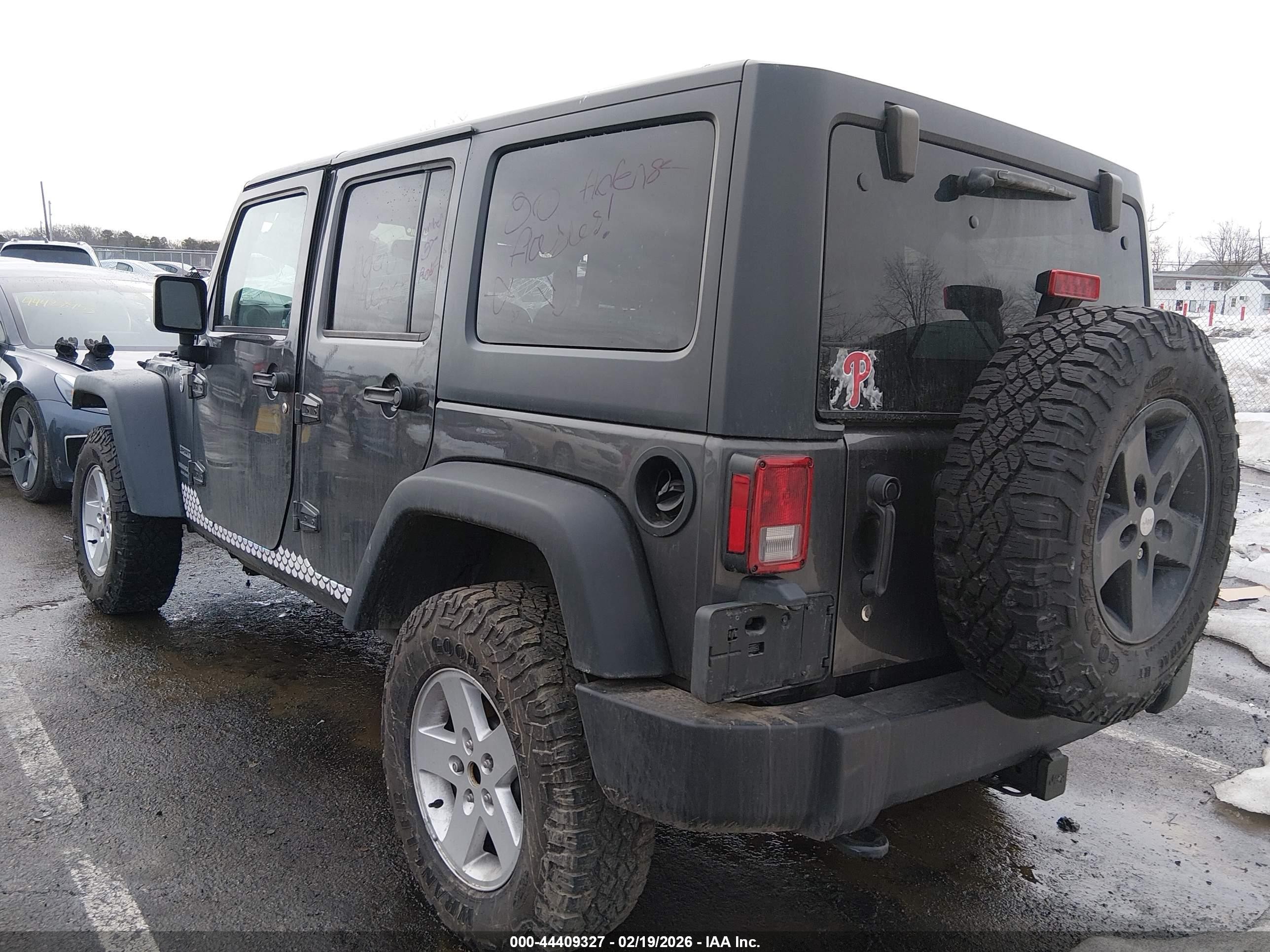 2017 Jeep Wrangler Unlimited Sport 4x4 Серый vin: 1C4BJWDG2HL729546