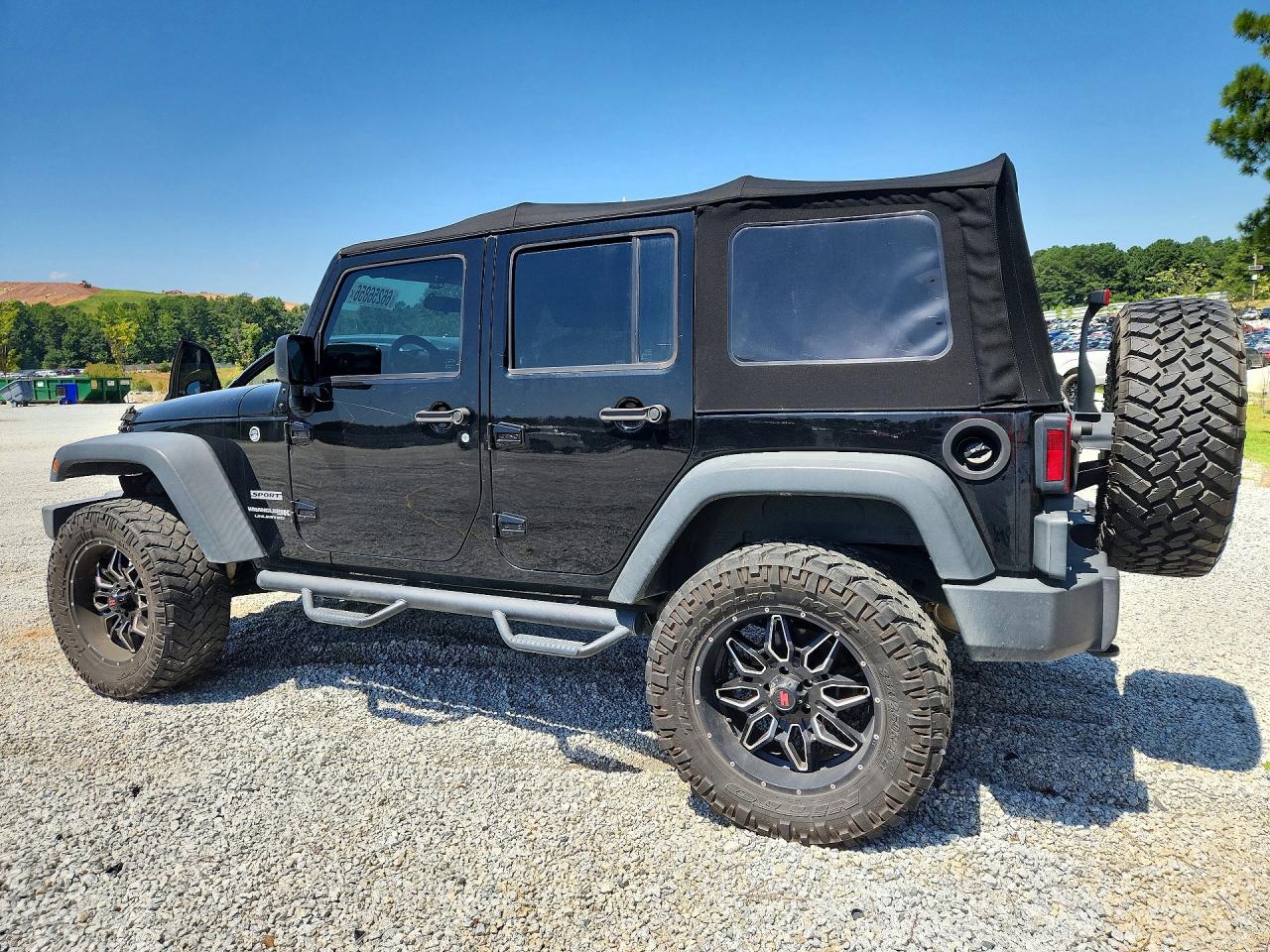 2018 Jeep Wrangler Unlimited Sport Black vin: 1C4BJWDG2JL898942