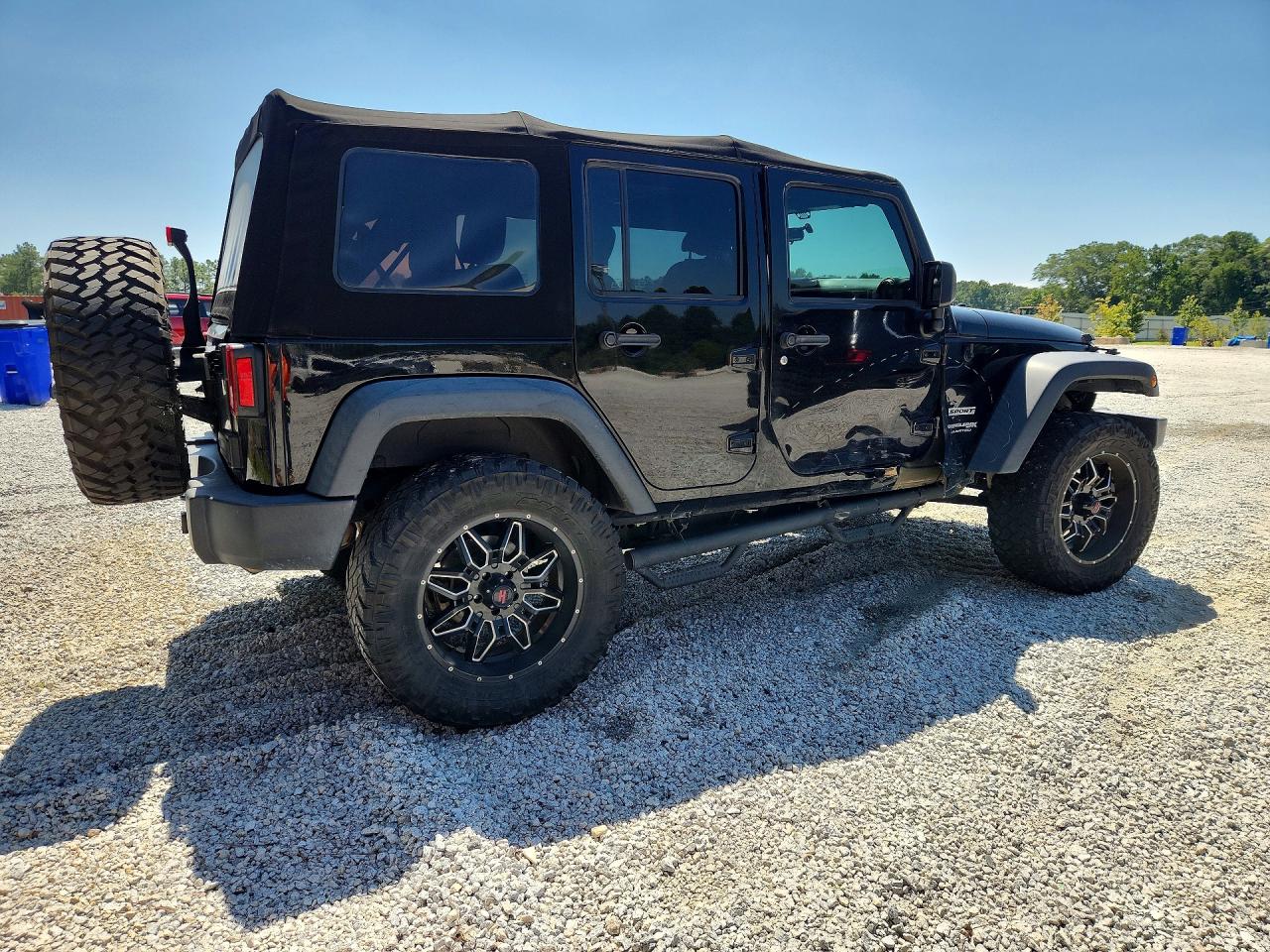 2018 Jeep Wrangler Unlimited Sport Black vin: 1C4BJWDG2JL898942