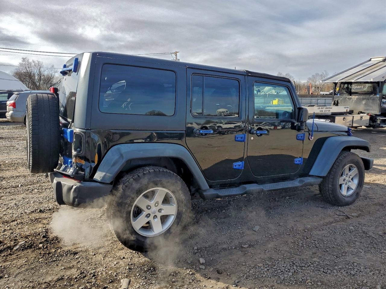2012 Jeep Wrangler Unlimited Sport Black vin: 1C4BJWDG3CL206013