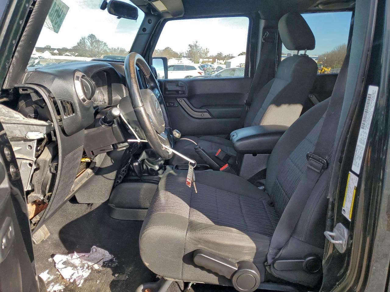 2012 Jeep Wrangler Unlimited Sport Black vin: 1C4BJWDG3CL206013